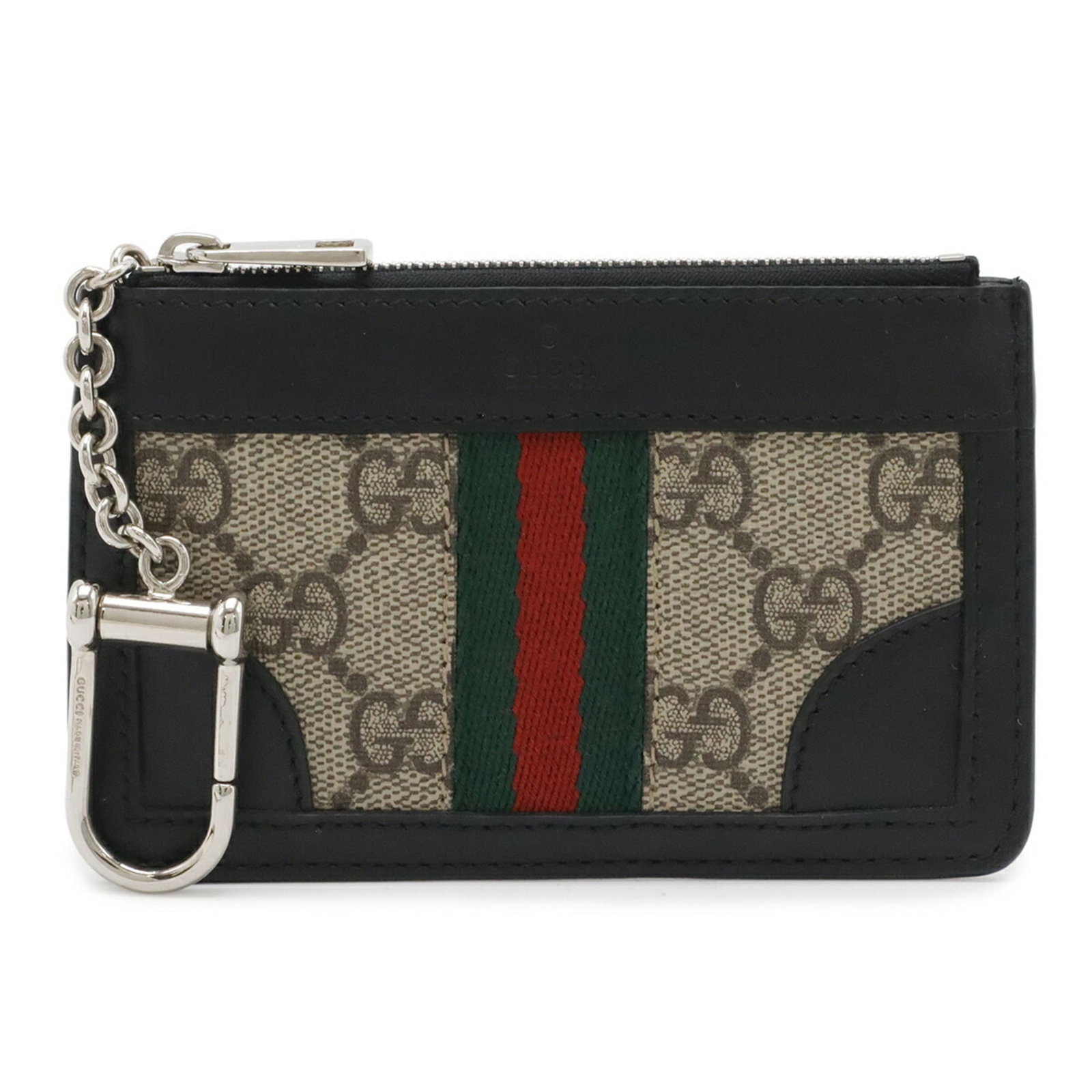 Gucci Coin Purse/ Coin Case Gg Supreme Leather: Gucci Coin Purse/ Coin Case Gg Supreme Leather Gucci's GG Supreme Leather coin purse boasts a sleek, sophisticated design with a range of earthy tones, including beige brown, black, green, and red.