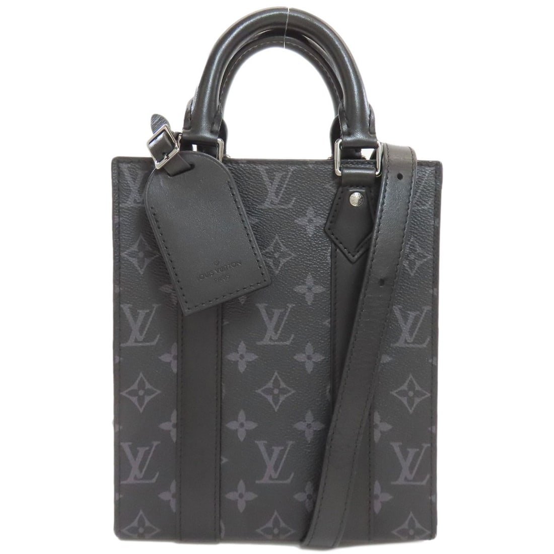 Louis Vuitton M46453 Sac Plat Mini Monogram Eclipse Handbag (1 of 20)