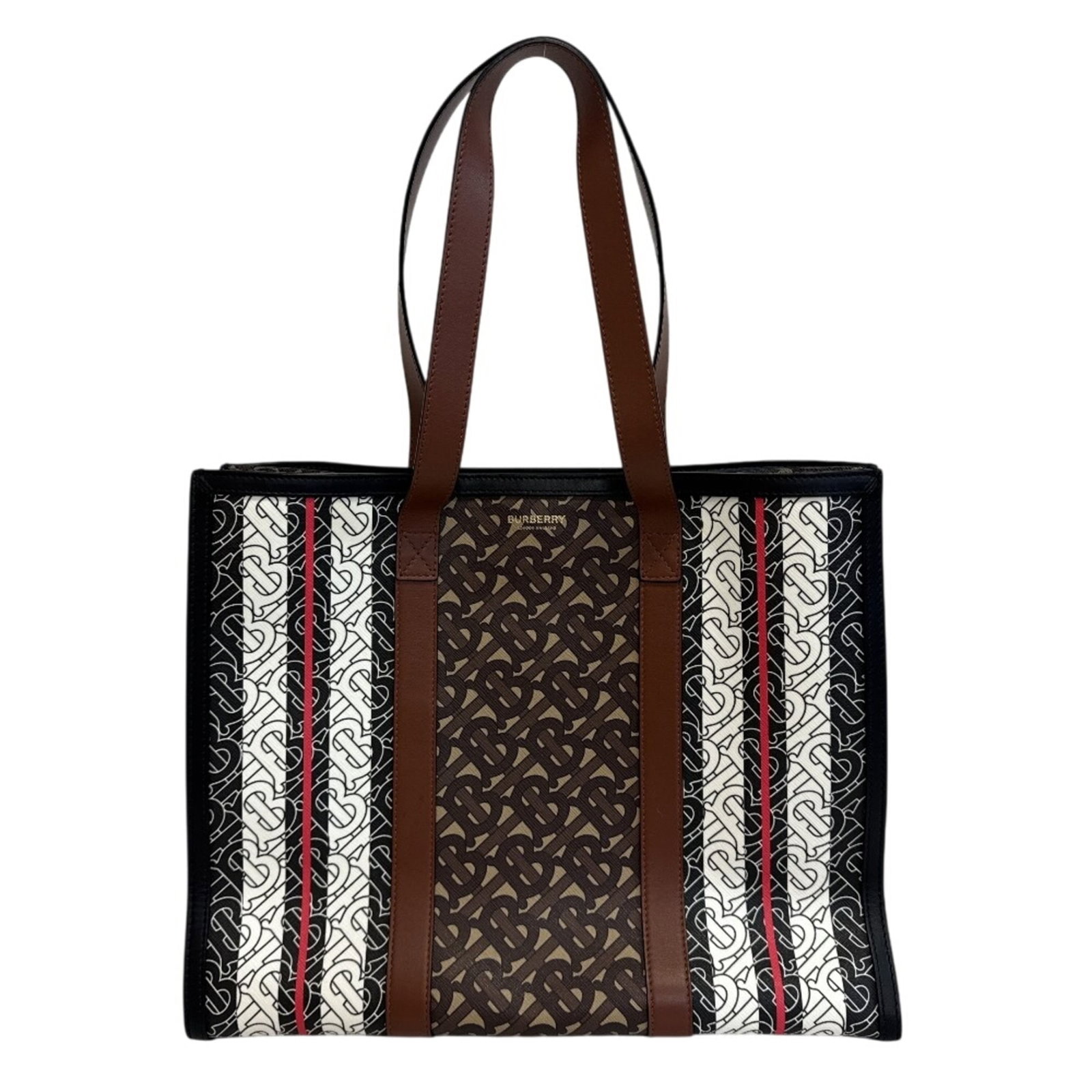 Burberry tote bag leather: Burberry tote bag leather Brown leather Burberry tote bag with dimensions 27cm x 34cm x 13cm. The bag's classic design and high-quality leather make it a timeless accessory. This tote bag is a