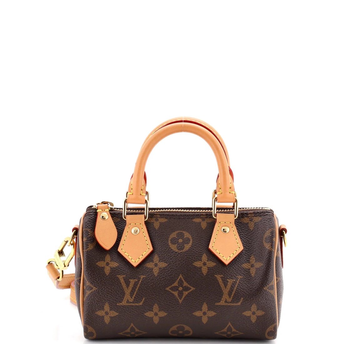 Speedy Bandouliere Louis Vuitton Monogram Nano Canvas NM Bag: Speedy Bandouliere Louis Vuitton Monogram Nano Canvas NM Bag Speedy Bandouliere Nano Canvas Louis Vuitton Monogram Bag features a compact design with a 24" strap drop, perfect for everyday carry. The
