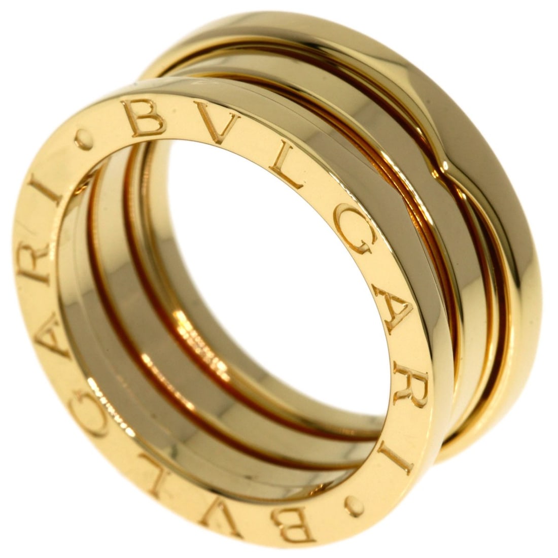 Bvlgari B.Zero1 2 Band #50 Ring K18 Yellow Gold: Bvlgari B.Zero1 2 Band #50 Ring K18 Yellow Gold K18 Yellow Gold BVLGARI B.Zero1 2 Band #50 Ring is a 2-band ring featuring a signature from the artist. Made from K18 Yellow Gold, this ring showcases