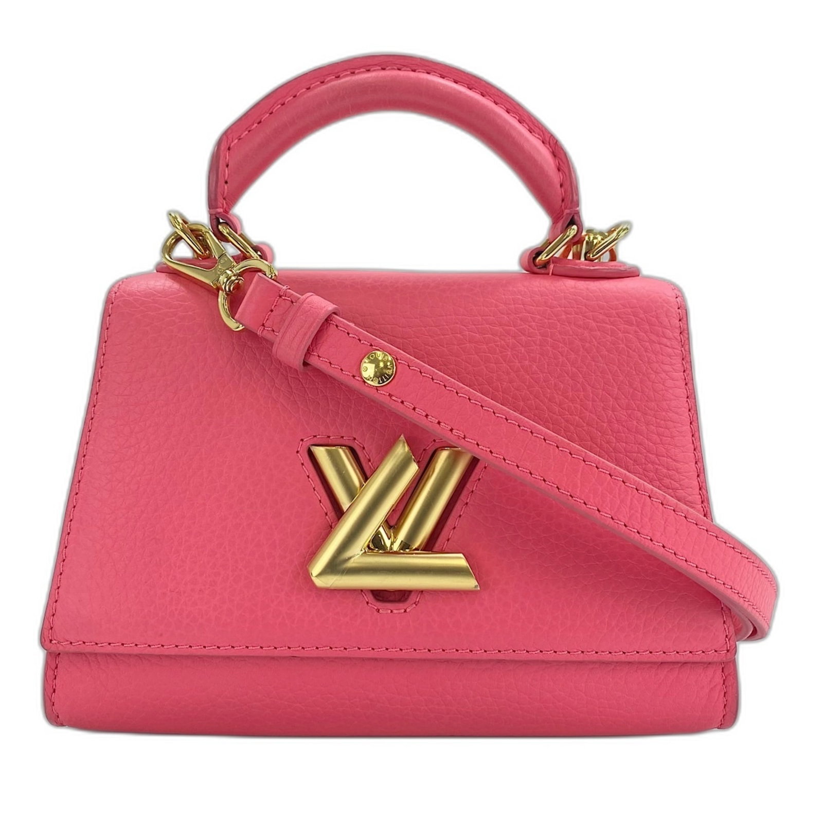 Handbag Louis Vuitton: Handbag Louis Vuitton Pink Louis Vuitton handbag with 60cm strap length, 6.00cm handle drop, and dimensions of 14cm x 20cm x 8cm. This handbag features a signature, and bears a distinctive pink