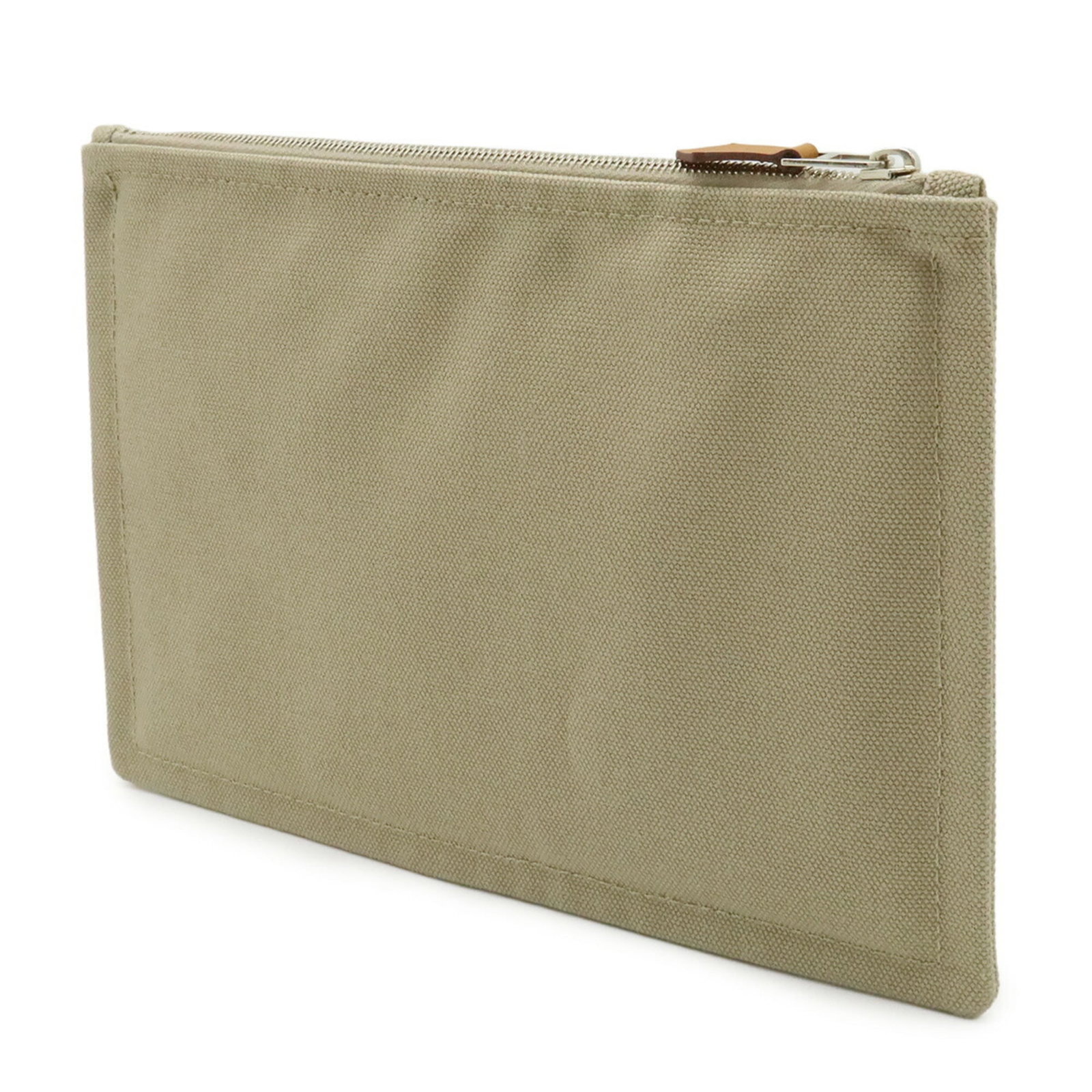 Canvas leather Hermes pouch - 3