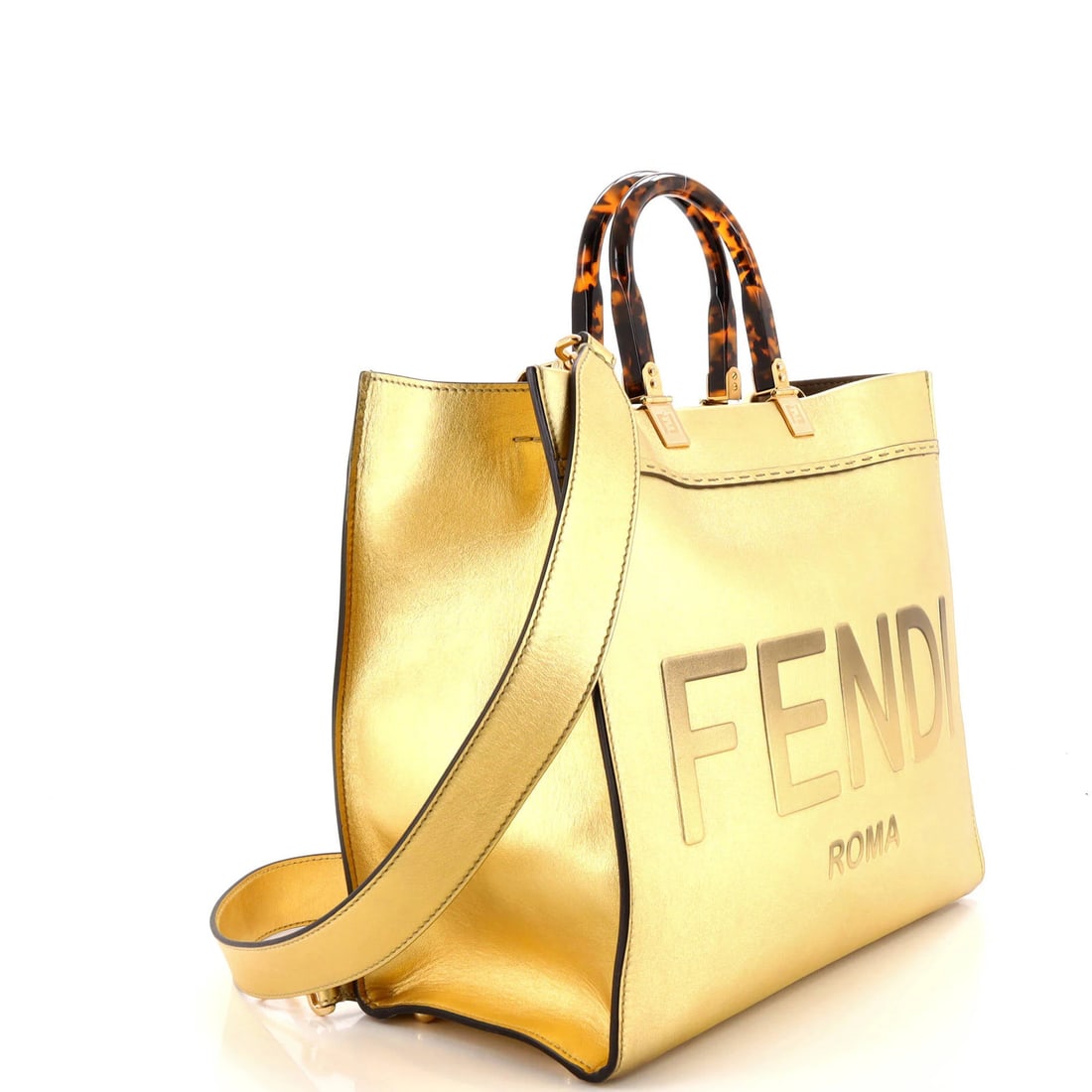 Tote shopper medium leather Fendi - 2