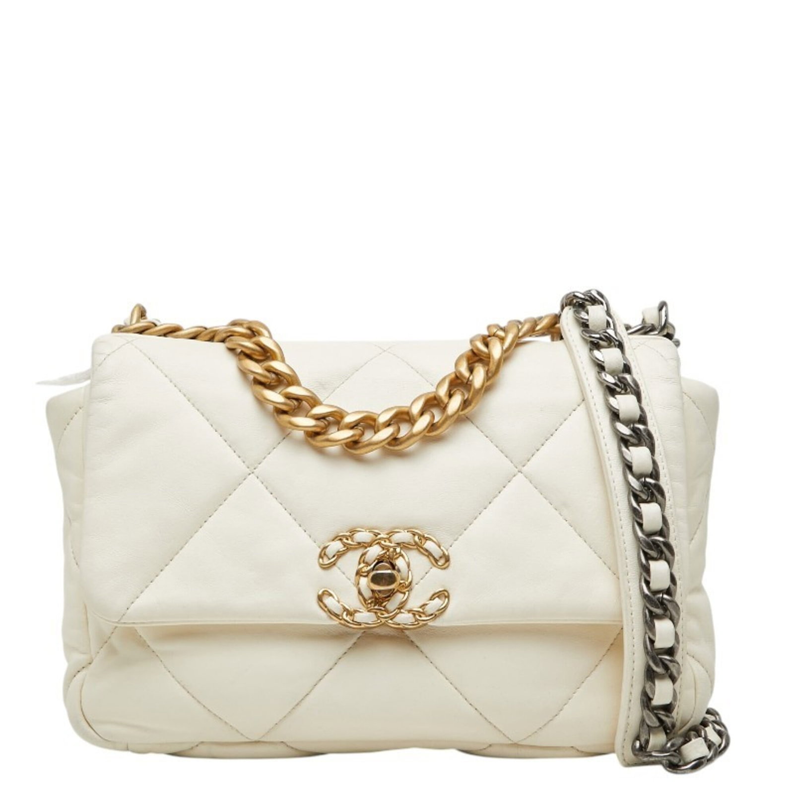 Shoulder Bag by Chanel: Shoulder Bag by Chanel White Chanel shoulder bag with dimensions 16cm x 25cm x 6cm, perfect for everyday use. The bag's classic design and timeless style make it a versatile accessory for any
