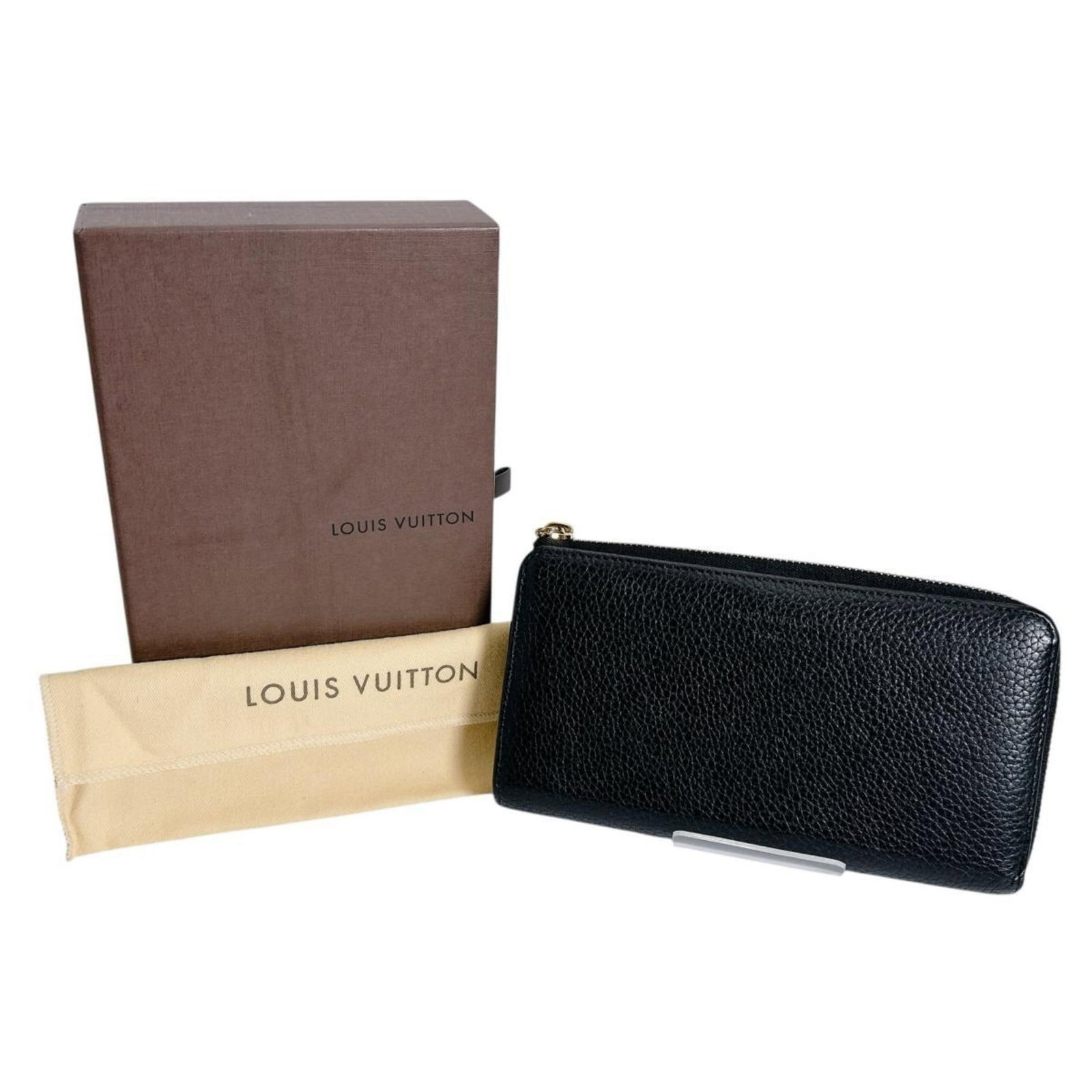 Leather Wallet Bi Fold Louis Vuitton: Leather Wallet Bi Fold Louis Vuitton Item Specifics: Brand: Louis Vuitton Country of Origin: France MPN: M63102 Type: Long wallet (bi-fold) Gender: Women Material: Leather Color: Black, Noir Size