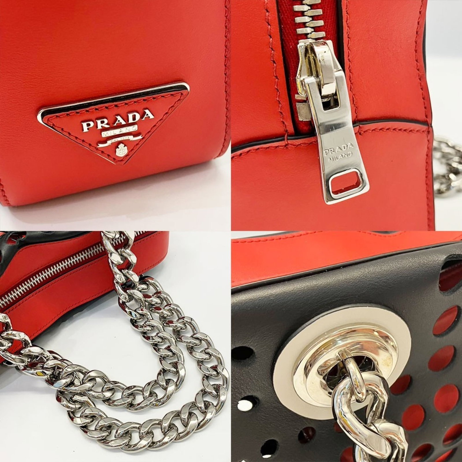 Shoulder Bag Leather Prada - 4