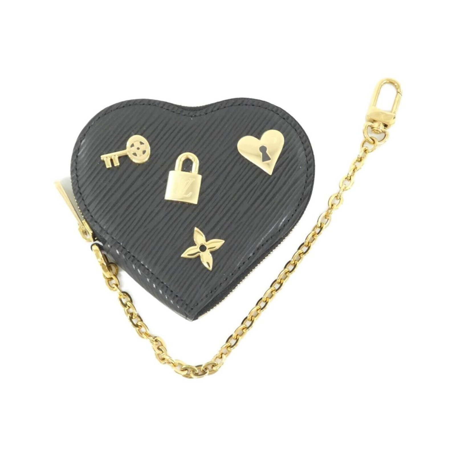 Louis Vuitton Purse Coin Case Leather: Louis Vuitton Purse Coin Case Leather The Louis Vuitton Purse Coin Case Leather is a sleek and sophisticated accessory, crafted from high-quality black calfskin leather. Measuring 9cm x 10cm x 1.5cm,