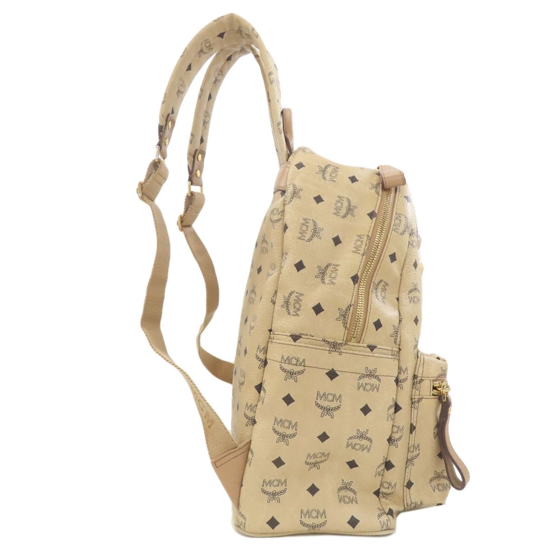 Pattern Studs Backpack Pvc Daypack Mcm All Over - 3