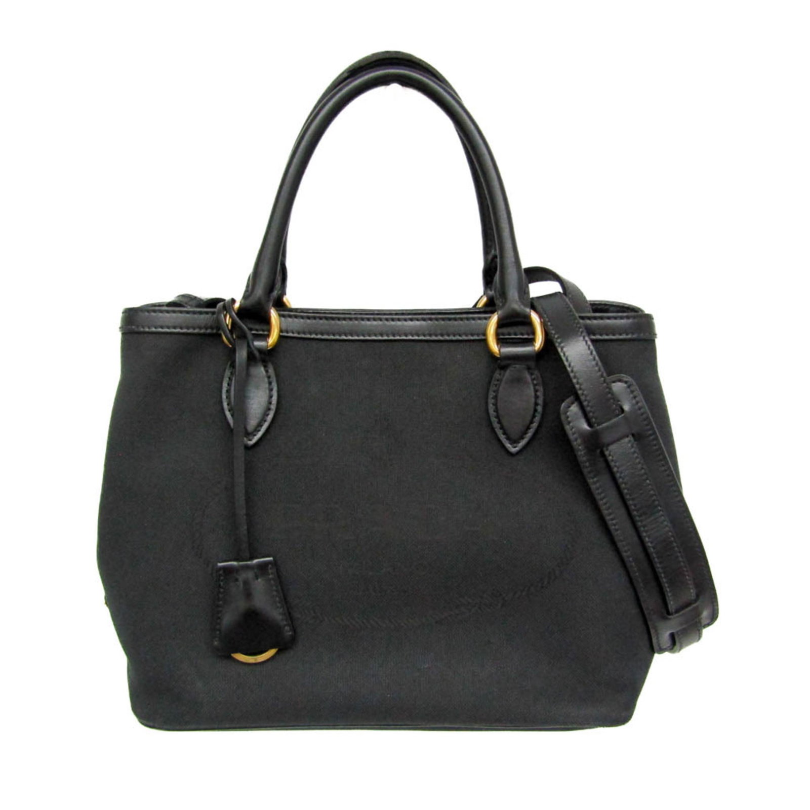 Handbag Shoulder Bag Prada Leather Jacquard: Handbag Shoulder Bag Prada Leather Jacquard This Prada LOGO JACQUARD 1BA172 shoulder bag features a striking black leather and jacquard design, with a magnetic snap closure and open pocket for added c