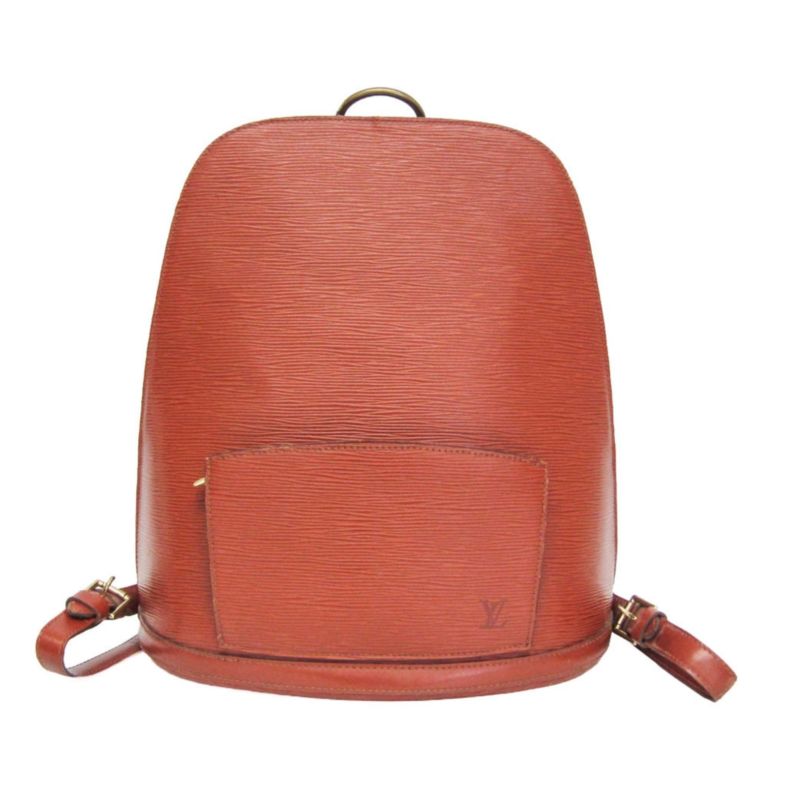 Epi Leather Louis Vuitton Backpack: Epi Leather Louis Vuitton Backpack The Epi Leather Louis Vuitton Gobelin M52293 Backpack boasts a rich Kenyan brown Epi leather exterior, complemented by gold hardware and a sturdy gold zipper. This