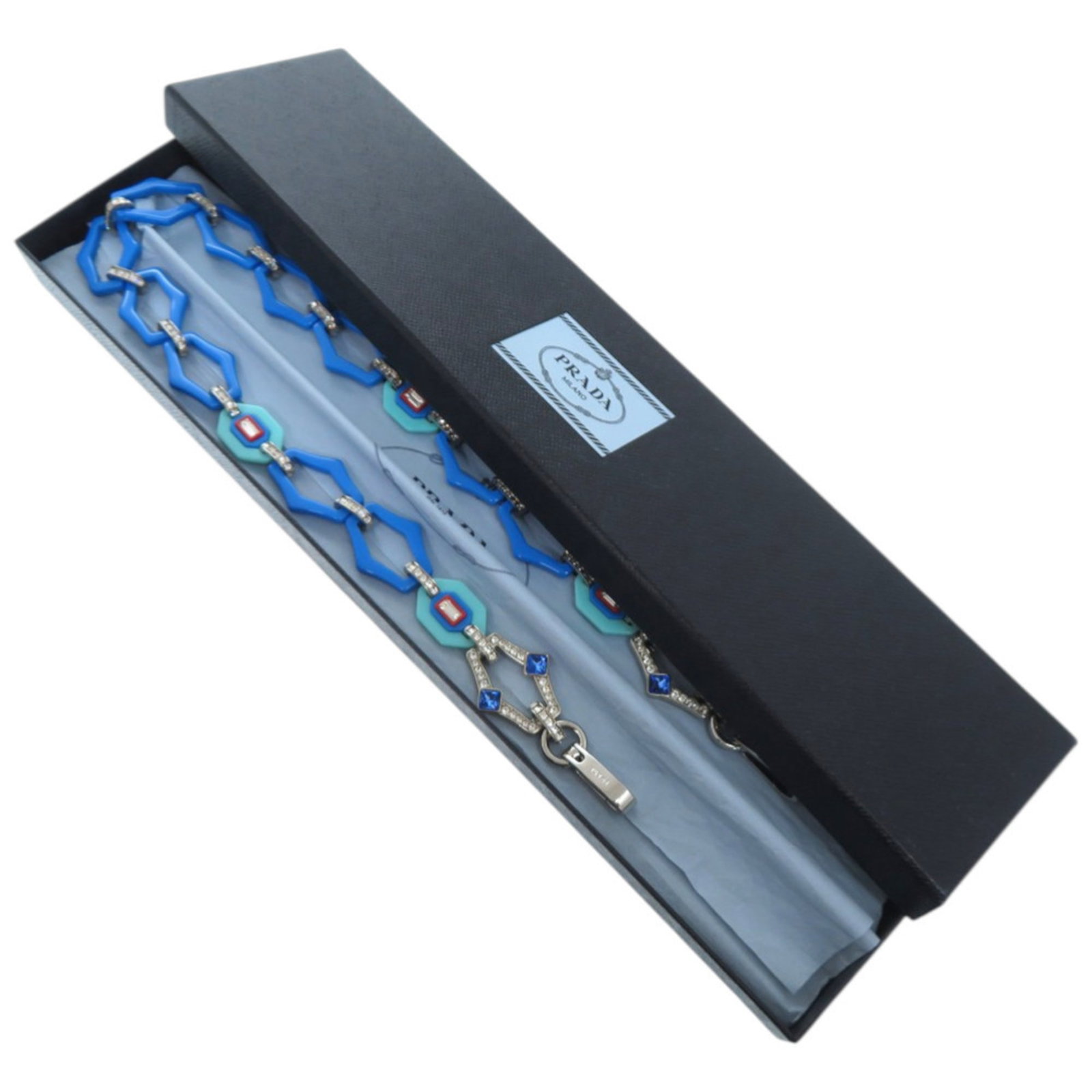 Rhinestone Plastic Strap Prada - 2