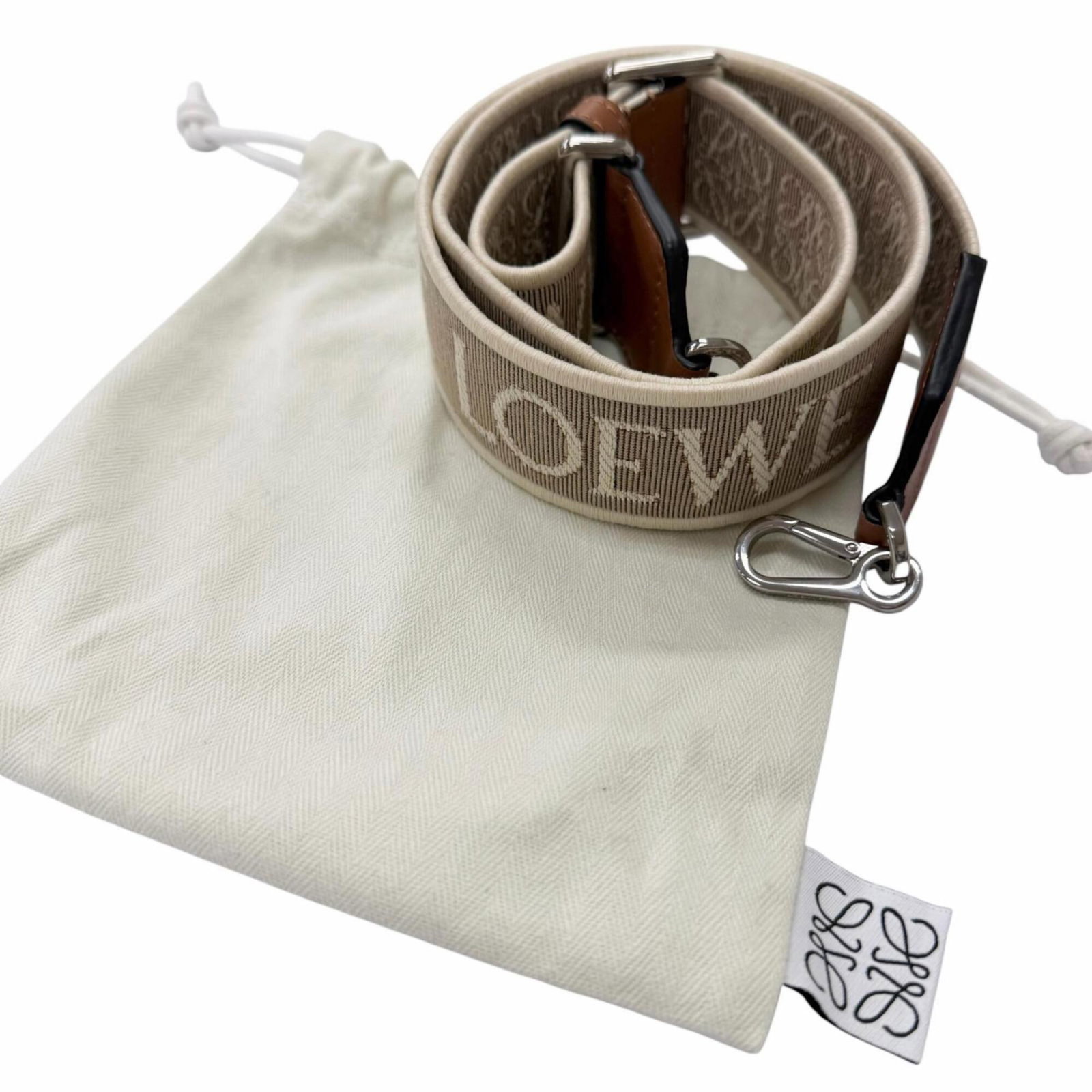 Leather Strap Canvas Loewe - 2
