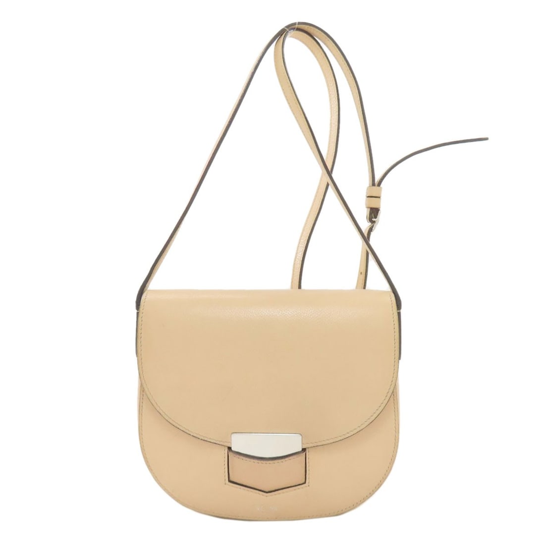 Small leather bag shoulder Celine Trotter: Small leather bag shoulder Celine Trotter Small leather bag with a classic shoulder design, featuring a beige exterior made from high-quality leather. The timeless style of the Celine Trotter bag is