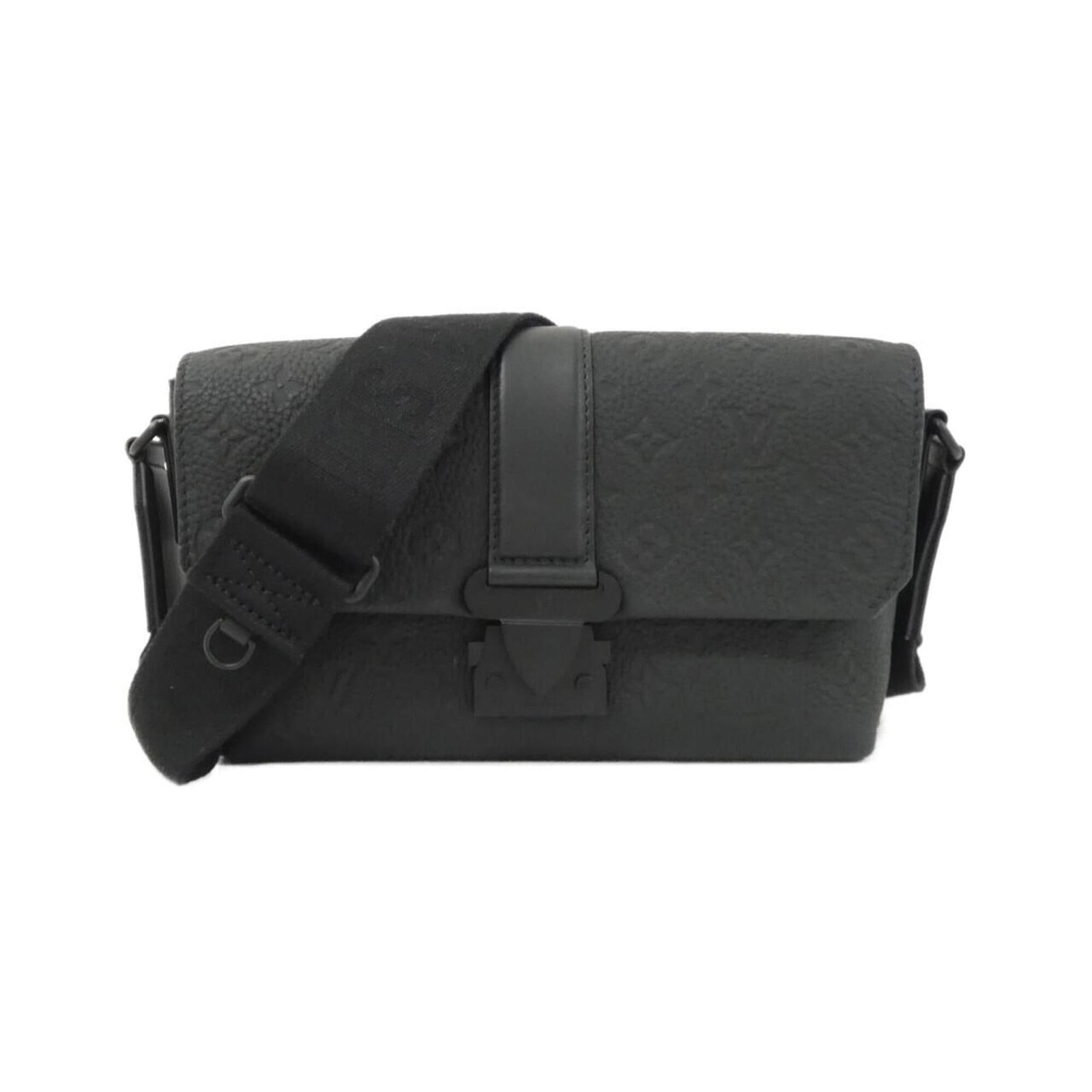 Shoulder Bag Leather Louis Vuitton: Shoulder Bag Leather Louis Vuitton The Louis Vuitton MPN M23741 shoulder bag is crafted from high-quality calf leather, featuring a sleek black design. Measuring 16cm x 30cm x 10cm, this stylish bag i