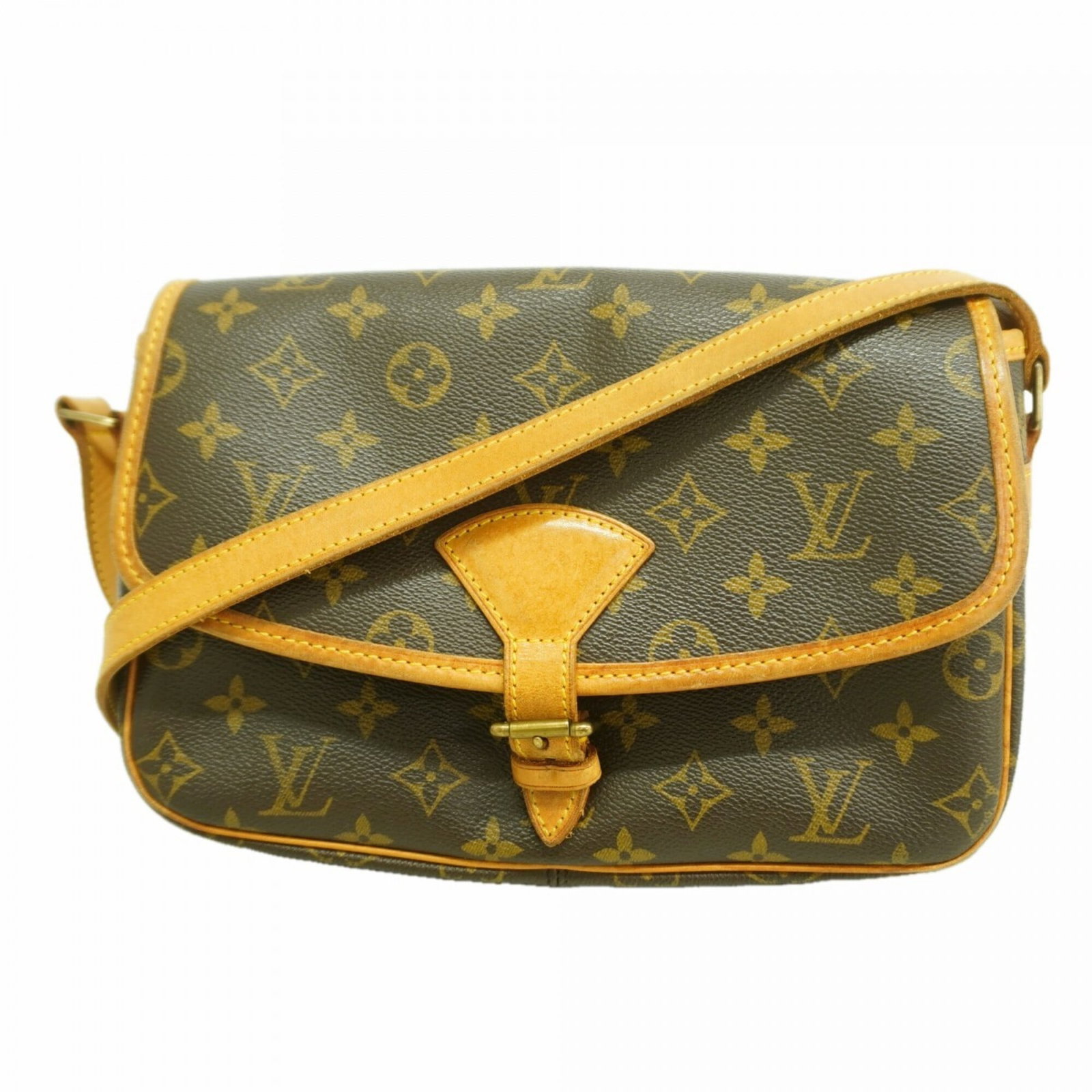 Shoulder Bag by Louis Vuitton: Shoulder Bag by Louis Vuitton Brown Louis Vuitton shoulder bag with dimensions 18cm x 26cm x 8cm. This bag features the classic design of Louis Vuitton, with its signature monogram pattern and sturdy