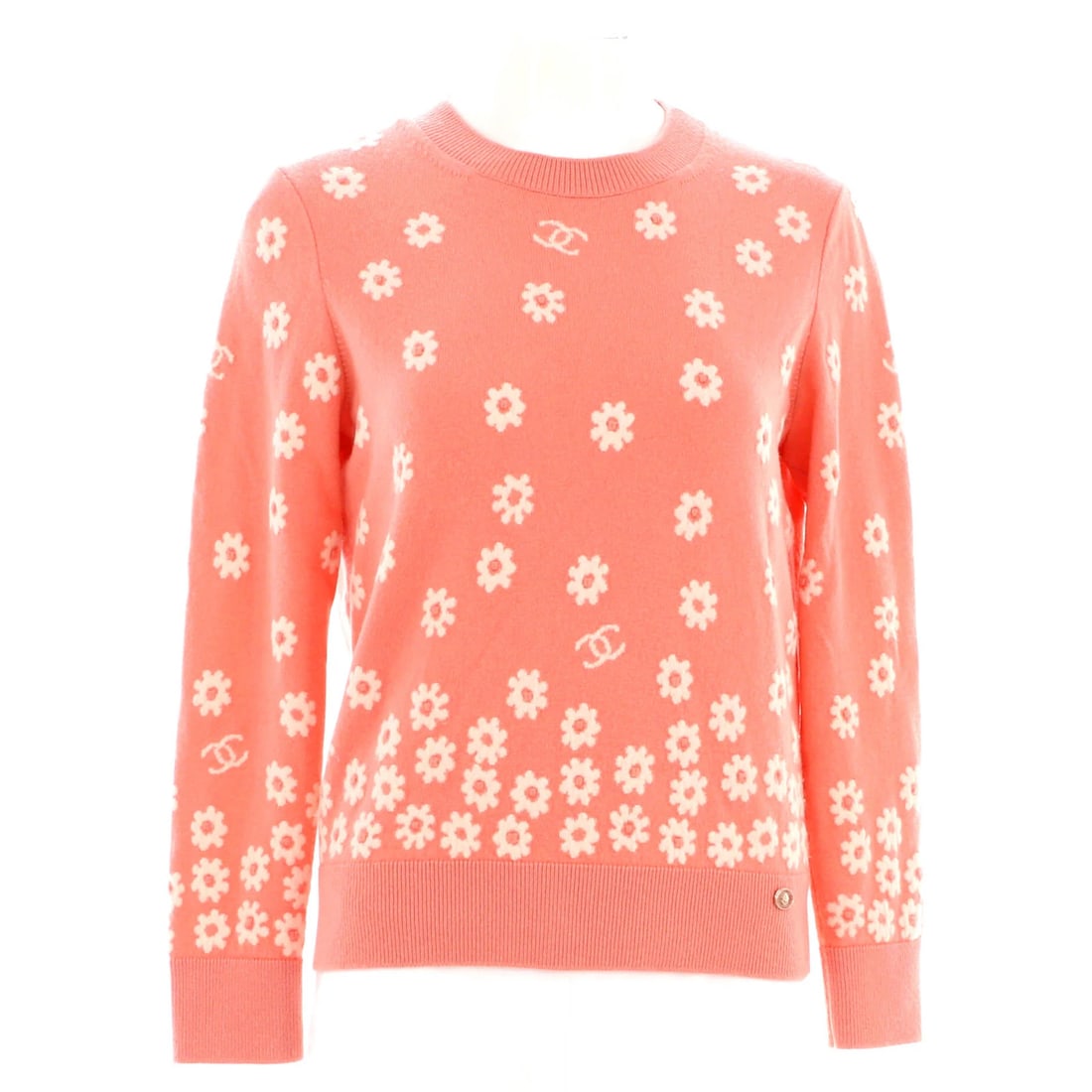 Cashmere Blend Sweater Crewneck Daisy Women's Chanel (1 of 4)