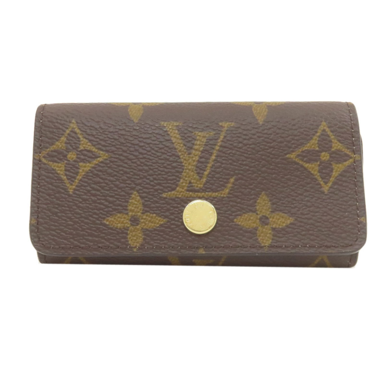 Keycase Leather Louis Vuitton: Keycase Leather Louis Vuitton The Louis Vuitton Monogram Keycase is a sleek and stylish accessory, featuring the iconic brand's signature monogram pattern. Made from high-quality leather, this compact