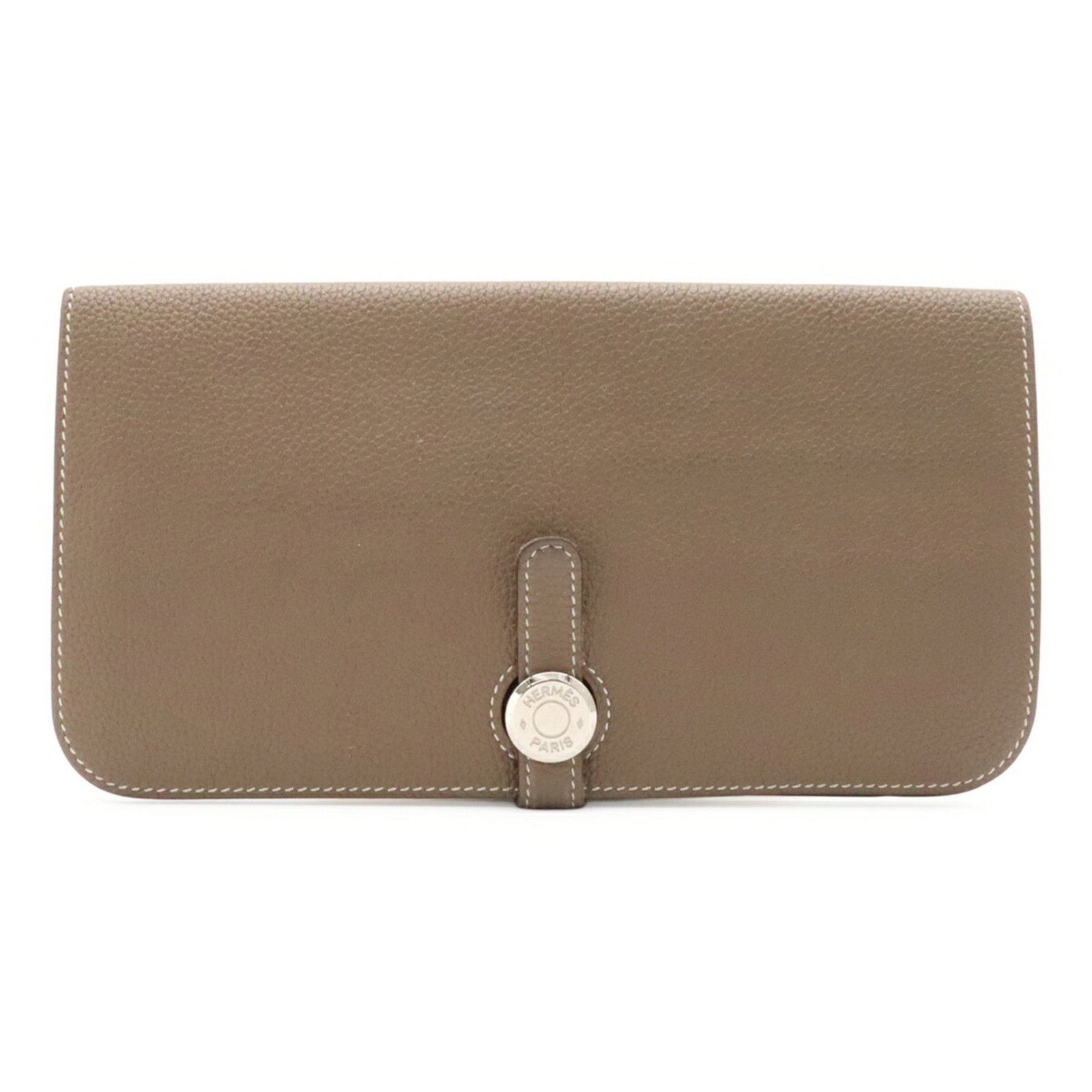 Hermes Long Wallet (Bi-Fold) Togo Leather: Hermes Long Wallet (Bi-Fold) Togo Leather Togo leather craftsmanship meets timeless elegance in this Herm?s bi-fold wallet. The Etoupe gray color and classic design make it a versatile accessory for