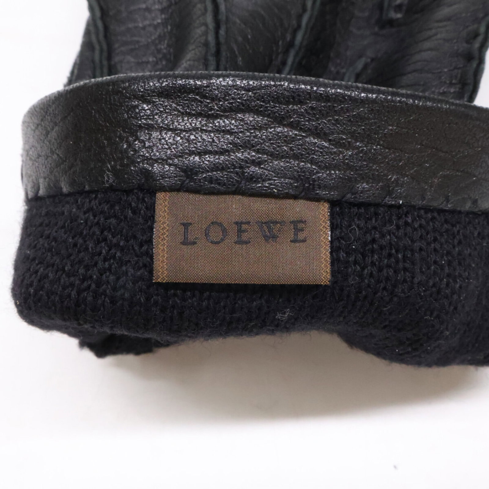 Warm Gloves Leather Loewe - 7