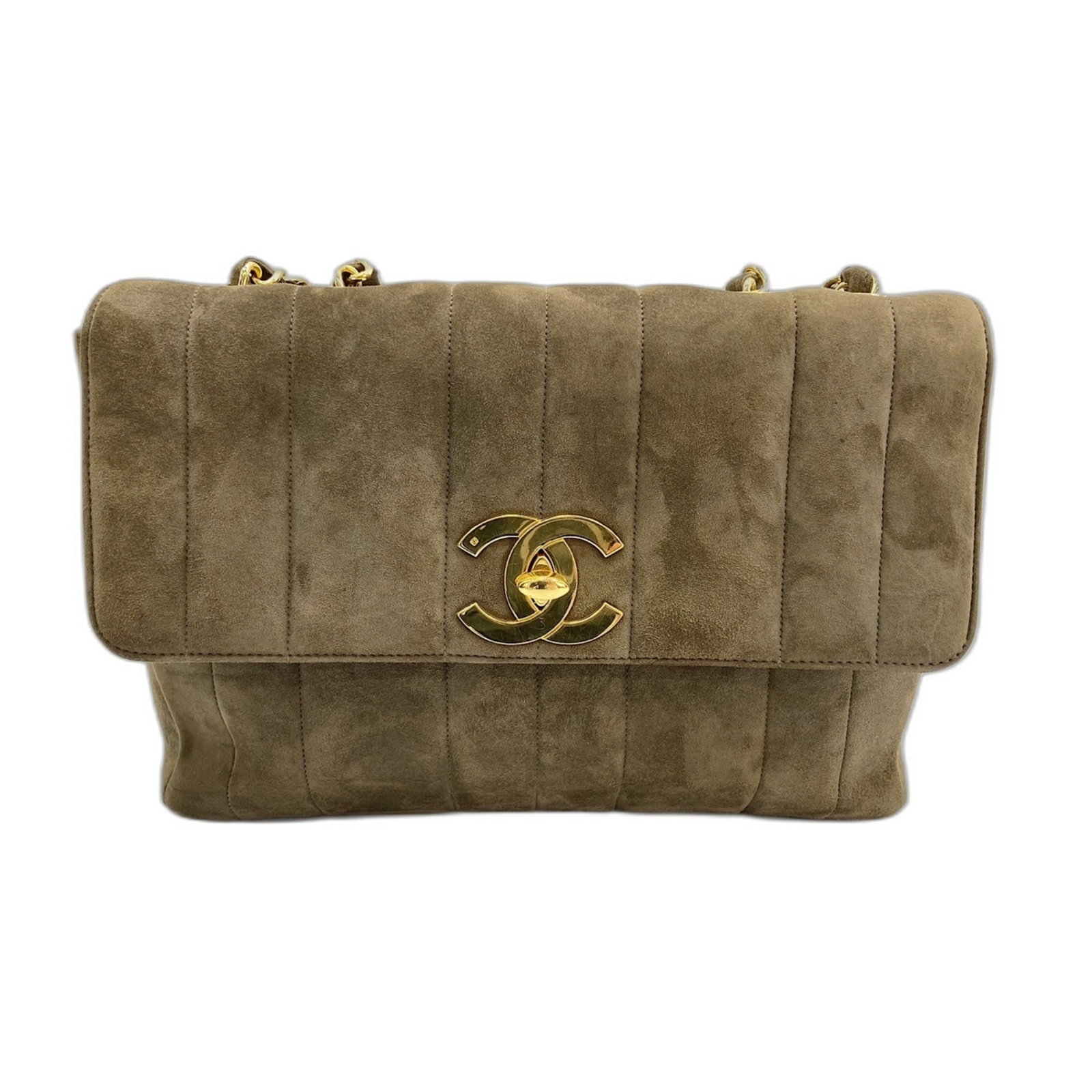 Shoulder Bag by Chanel: Shoulder Bag by Chanel This stunning green Chanel shoulder bag boasts a sleek 17.5cm x 23cm x 7cm design, perfect for adding a touch of timeless elegance to any outfit. With its classic shape and