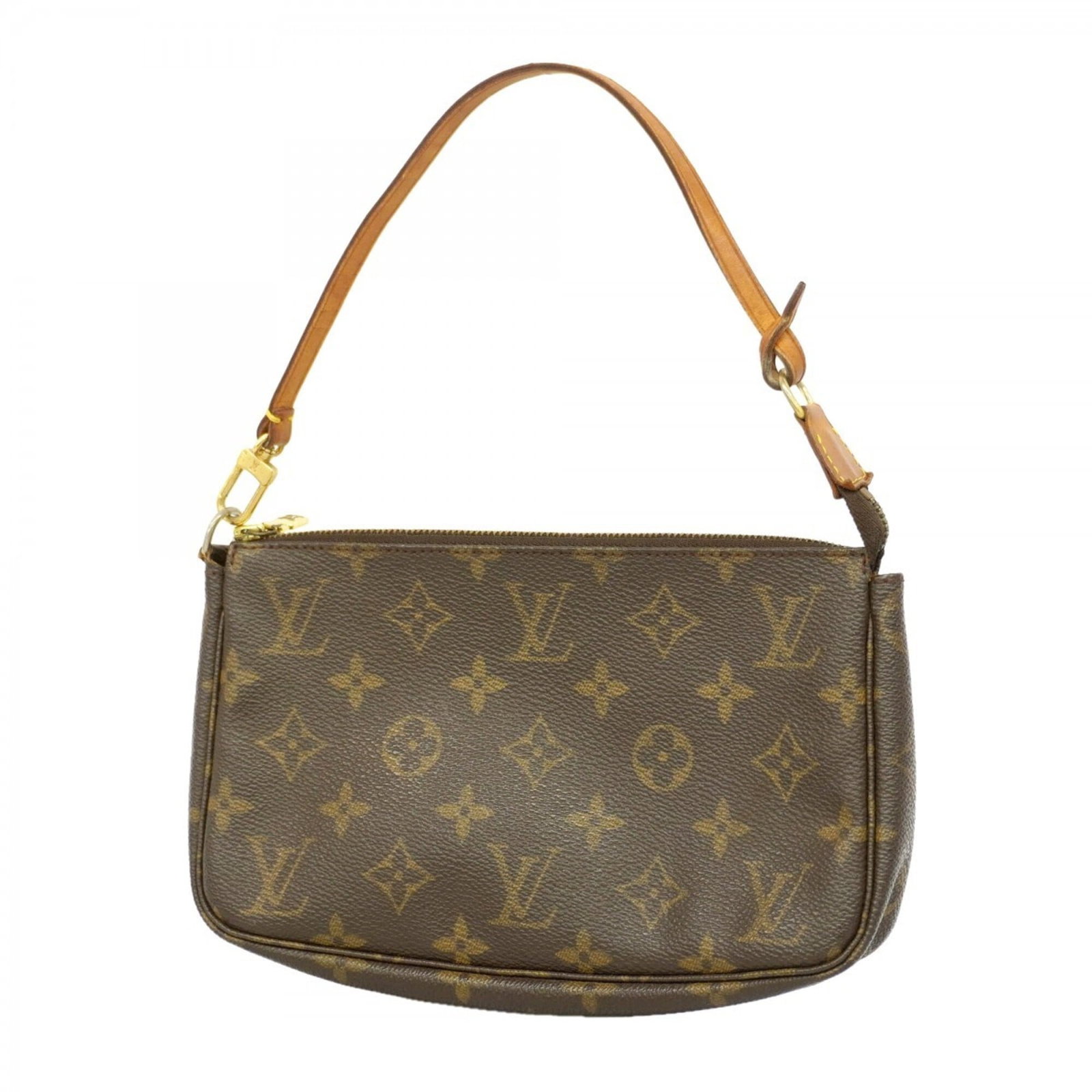 Louis Vuitton Pouch: Louis Vuitton Pouch Brown Louis Vuitton Pouch with Classic Design. This 13cm x 21cm x 3.5cm pouch features a timeless design and premium materials, making it a stylish accessory for everyday use. Its