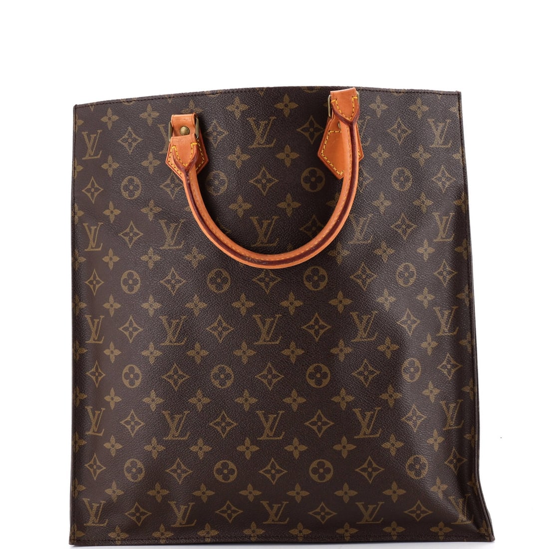 Monogram Canvas Vintage Bag Plat Sac Louis Vuitton: Monogram Canvas Vintage Bag Plat Sac Louis Vuitton Vintage Louis Vuitton Sac Plat Bag in Brown Monogram Canvas. This classic tote features a timeless design with heavy corner wear, scuffs, and minor c