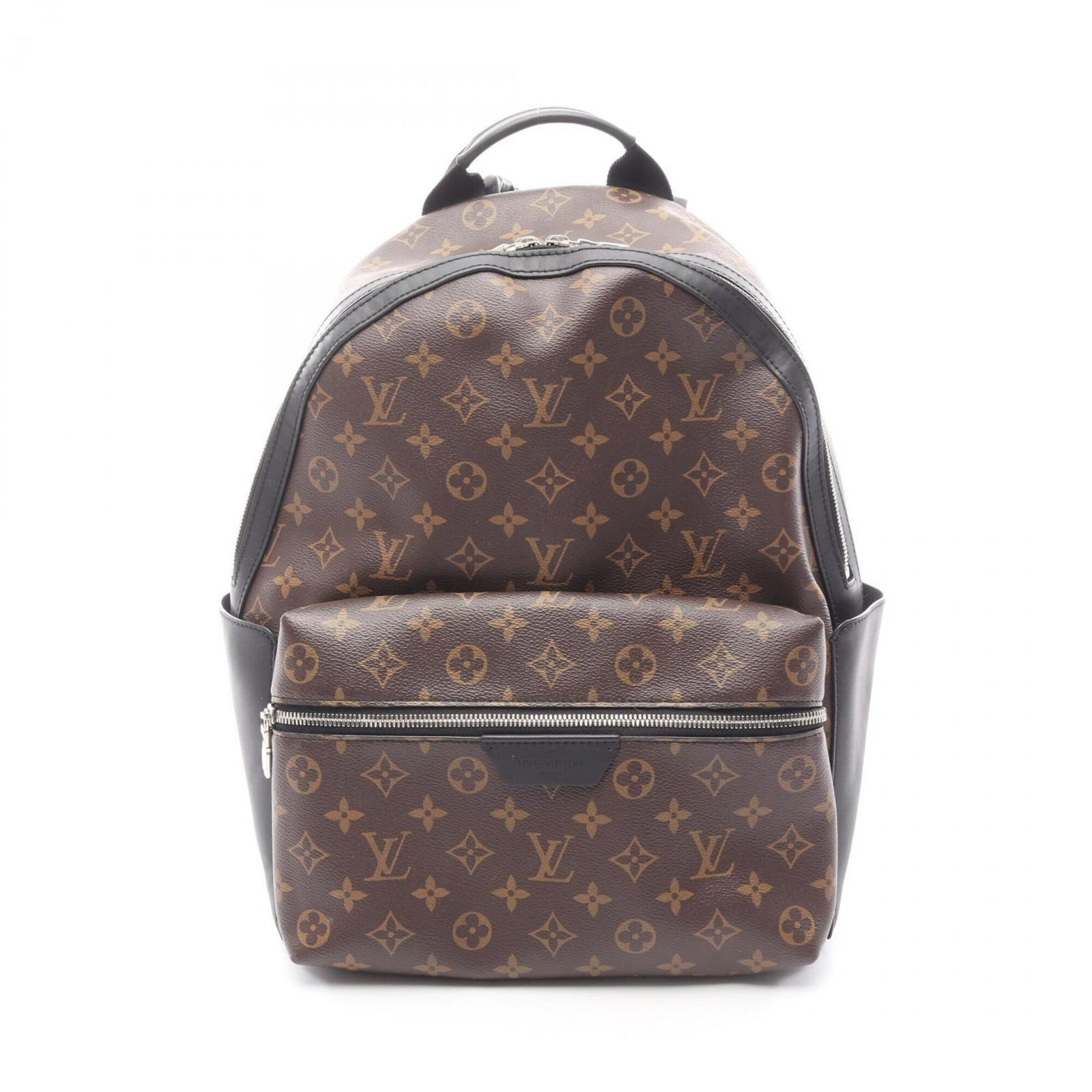 Canvas Leather Coated Louis Vuitton Backpack: Canvas Leather Coated Louis Vuitton Backpack Canvas Leather Coated Louis Vuitton Backpack - A stylish and durable backpack made from coated canvas and leather, featuring a classic black and brown colo