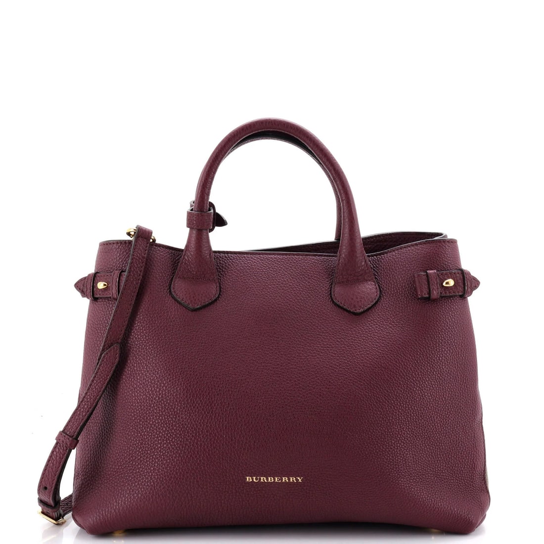 Leather House Canvas Medium Burberry Tote Banner (1 of 6)