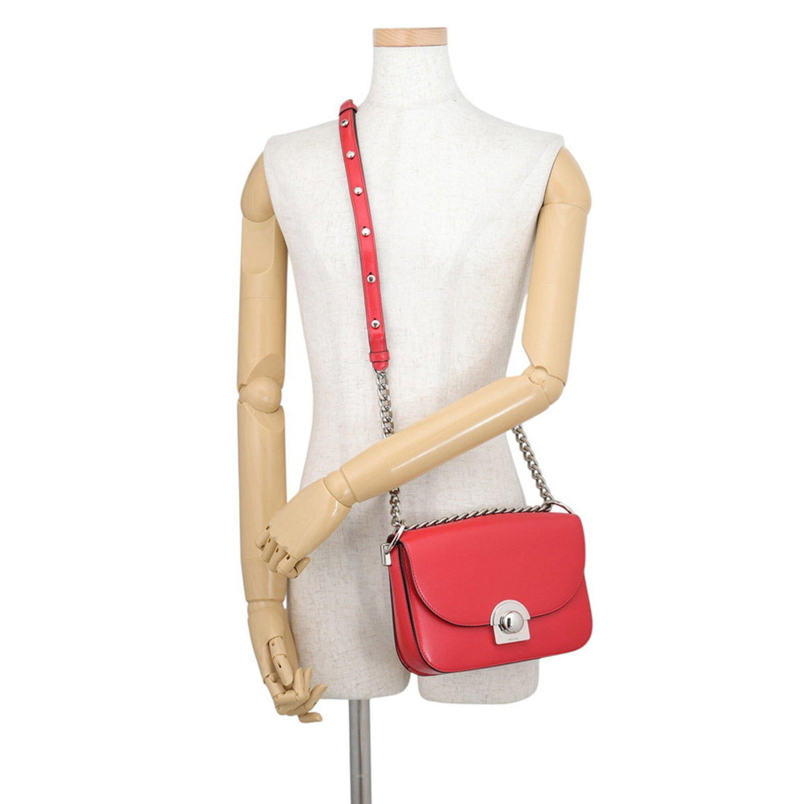 Shoulder Bag Leather Prada - 5