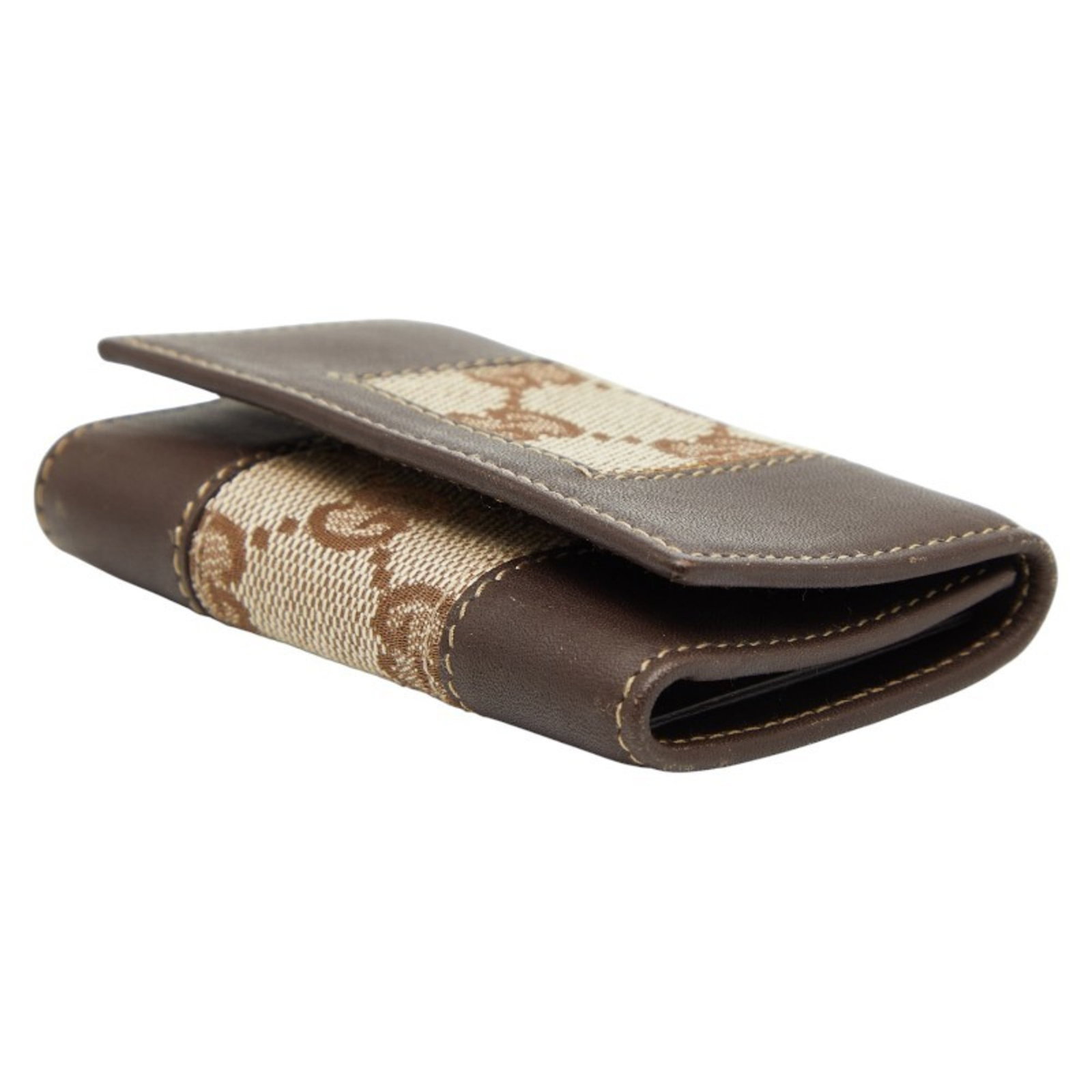 Canvas leather keycase by Gucci - 4