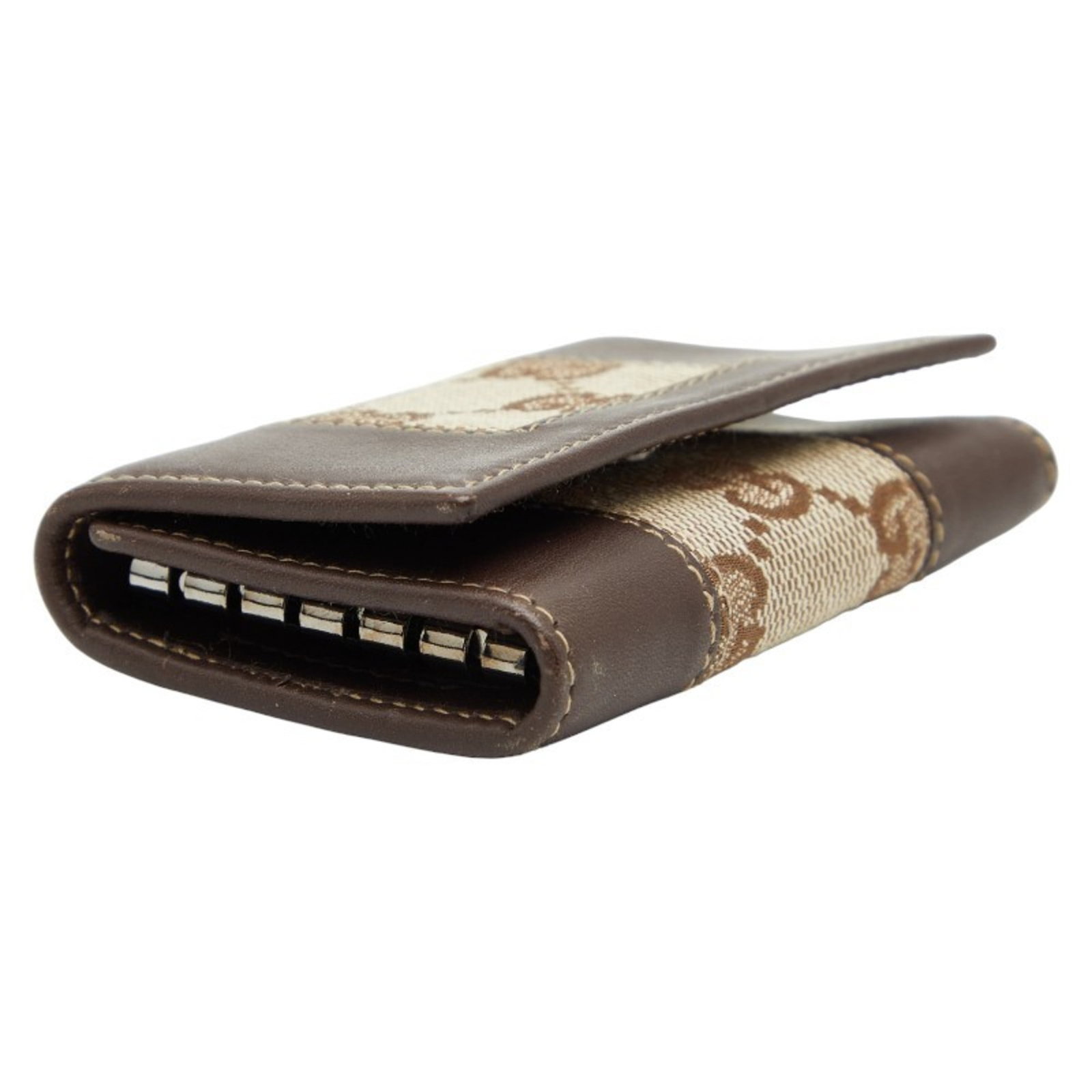 Canvas leather keycase by Gucci - 5