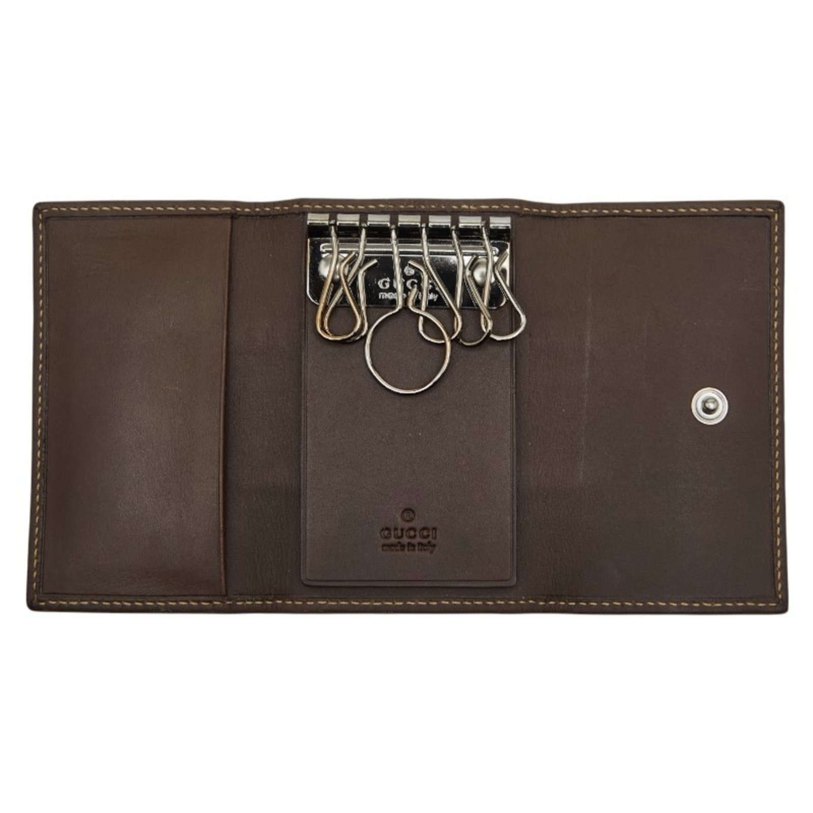 Canvas leather keycase by Gucci - 6