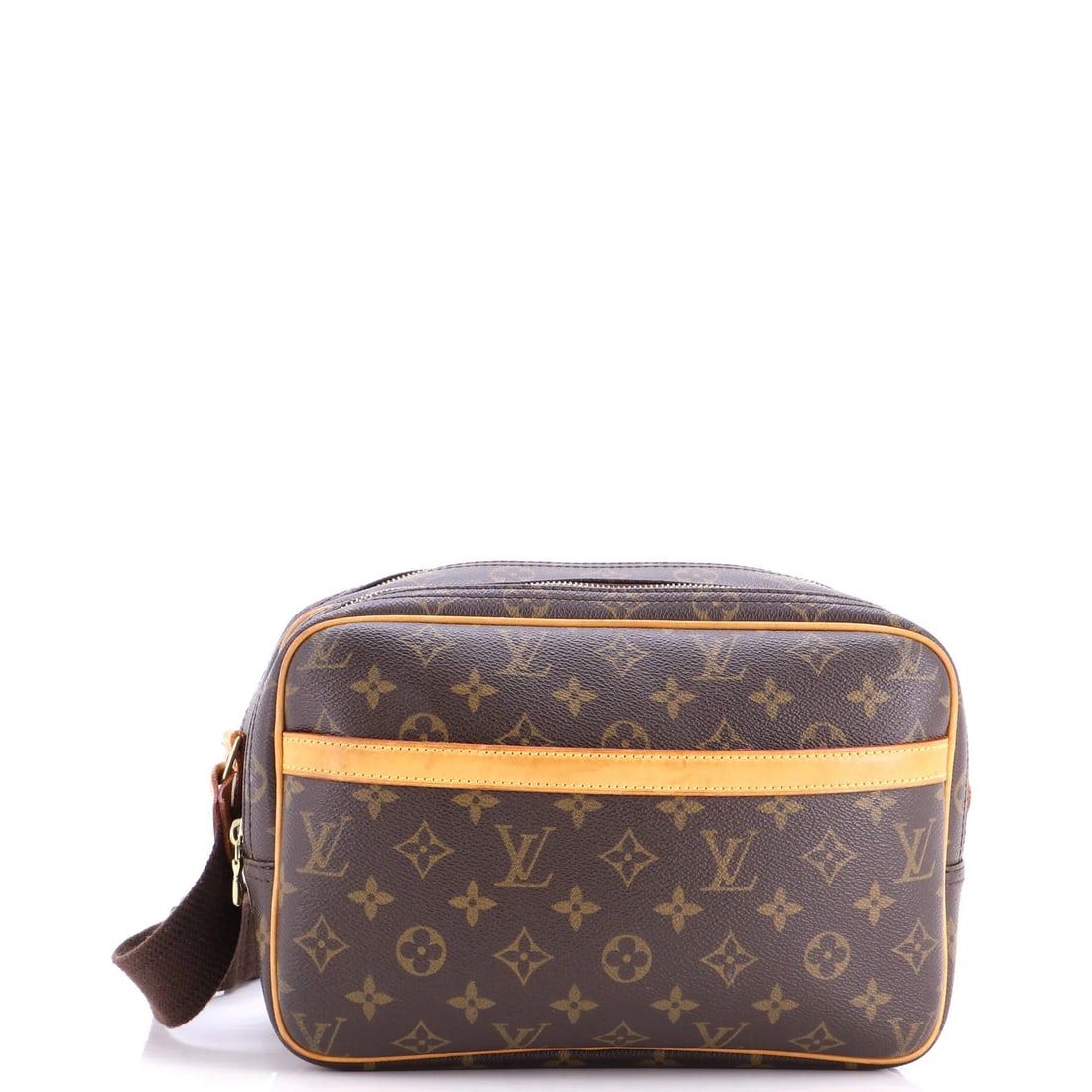 Canvas Monogram Bag Reporter Louis Vuitton PM: Canvas Monogram Bag Reporter Louis Vuitton PM Canvas Monogram Bag Reporter Louis Vuitton PM - A Timeless Brown Cross Body Bag. This Louis Vuitton PM Reporter bag features a classic brown canvas