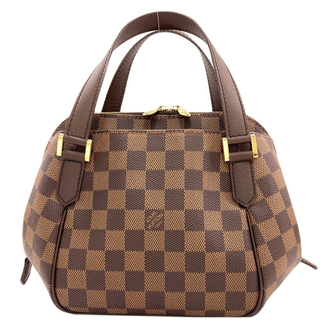 Damier Canvas Louis Vuitton Handbag N51173 Belem Pm: Damier Canvas Louis Vuitton Handbag N51173 Belem Pm Damier canvas handbag with brown exterior, a classic style from LOUIS VUITTON. This iconic bag features the signature Damier print, a timeless