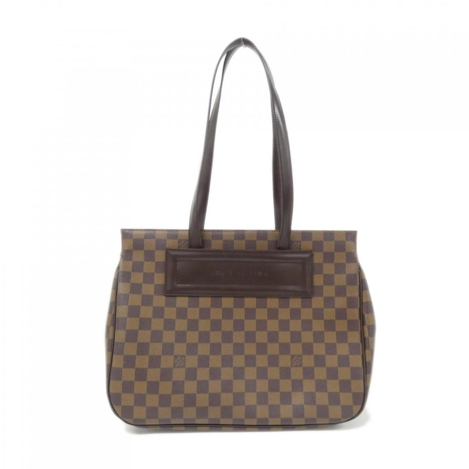 Louis Vuitton Handbag Coated Canvas: Louis Vuitton Handbag Coated Canvas Coated canvas construction provides a durable and stylish finish for this Louis Vuitton handbag. The Ebene color and gold hardware add a touch of elegance, while