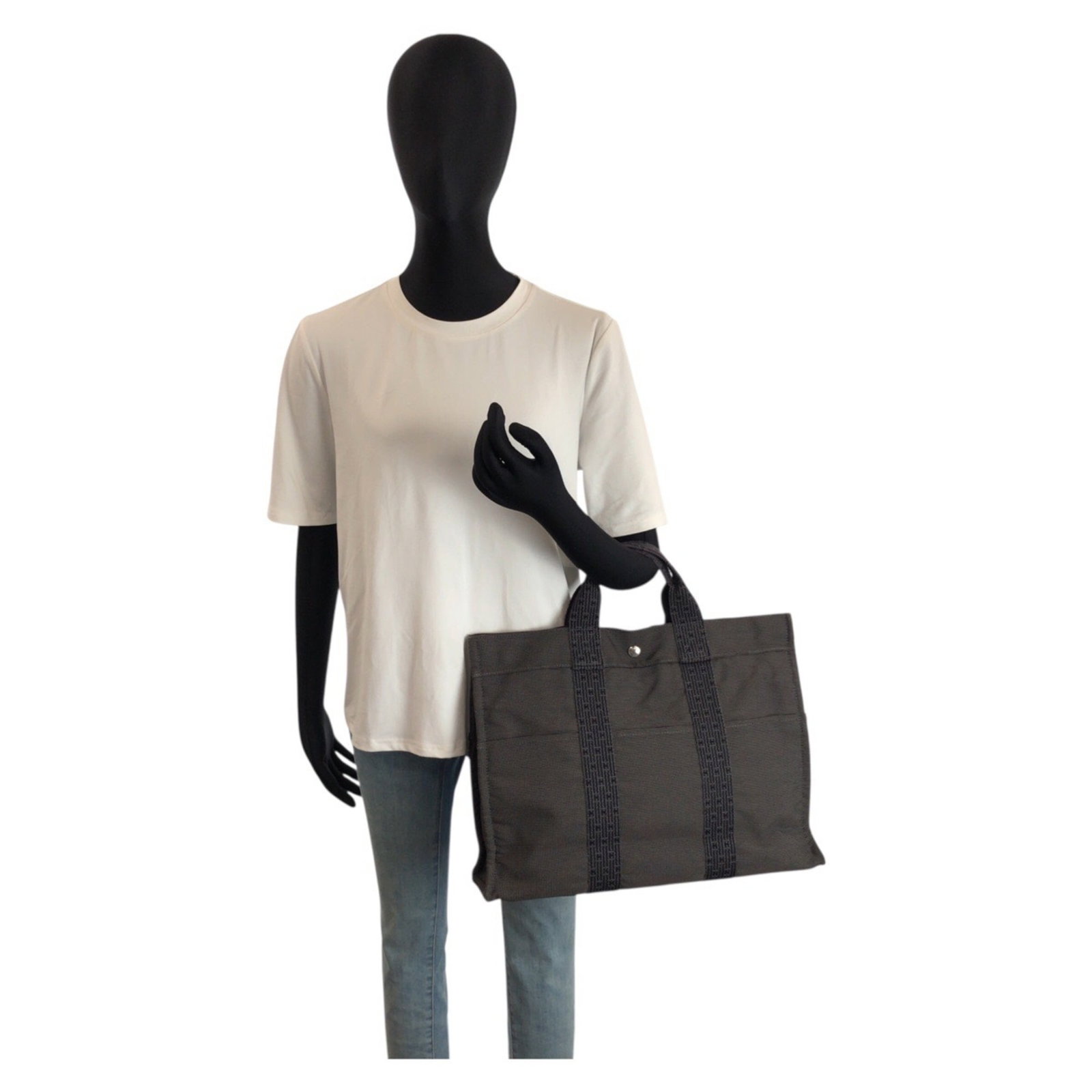Polyamide Polyester Bag Tote Handbag Hermes - 6
