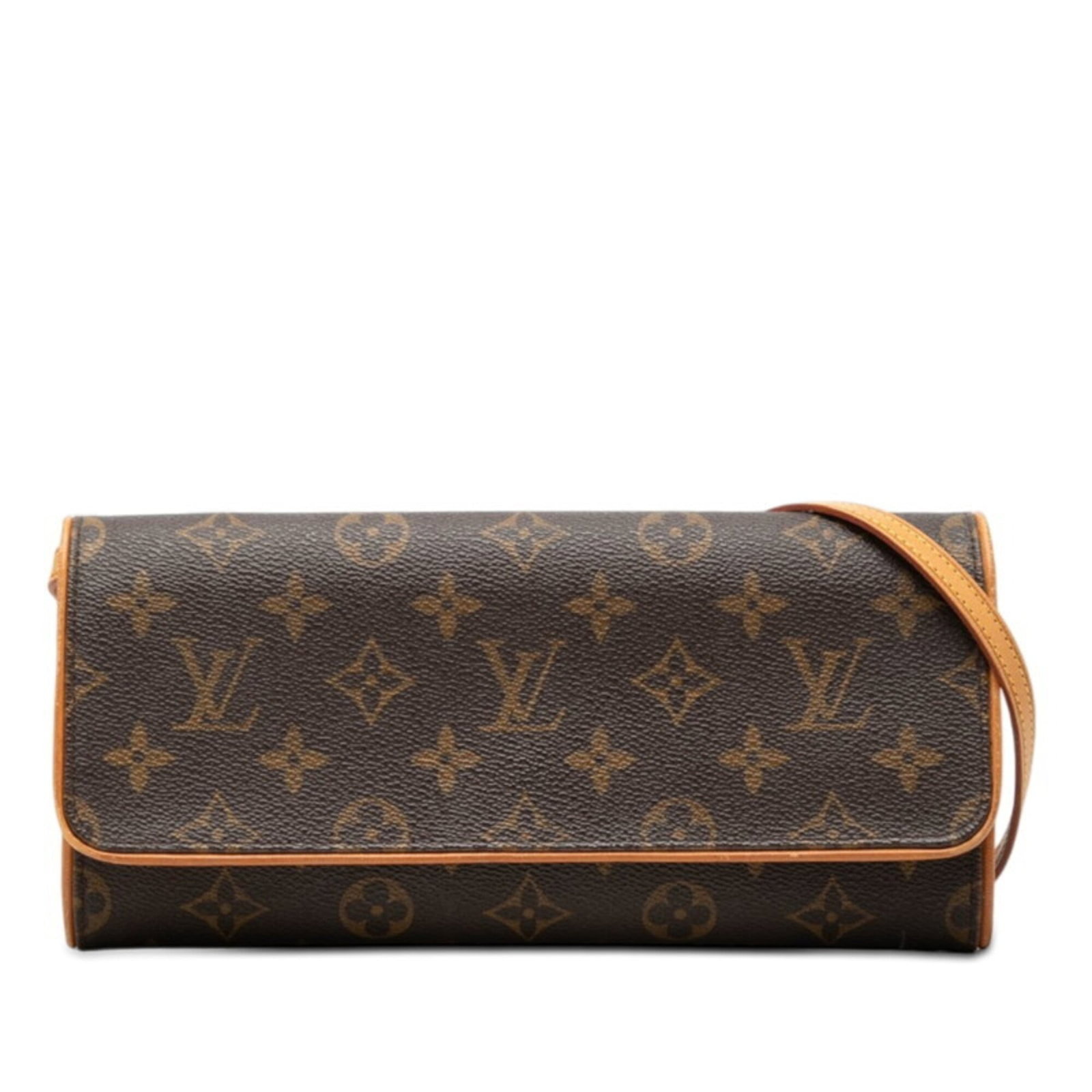 Vuitton Leather Pochette Bag Shoulder Pvc Louis: Vuitton Leather Pochette Bag Shoulder Pvc Louis Brown Vuitton Leather Pochette Bag with PVC Details. This Louis Vuitton MPN M51852 shoulder bag features a unique combination of PVC and leather