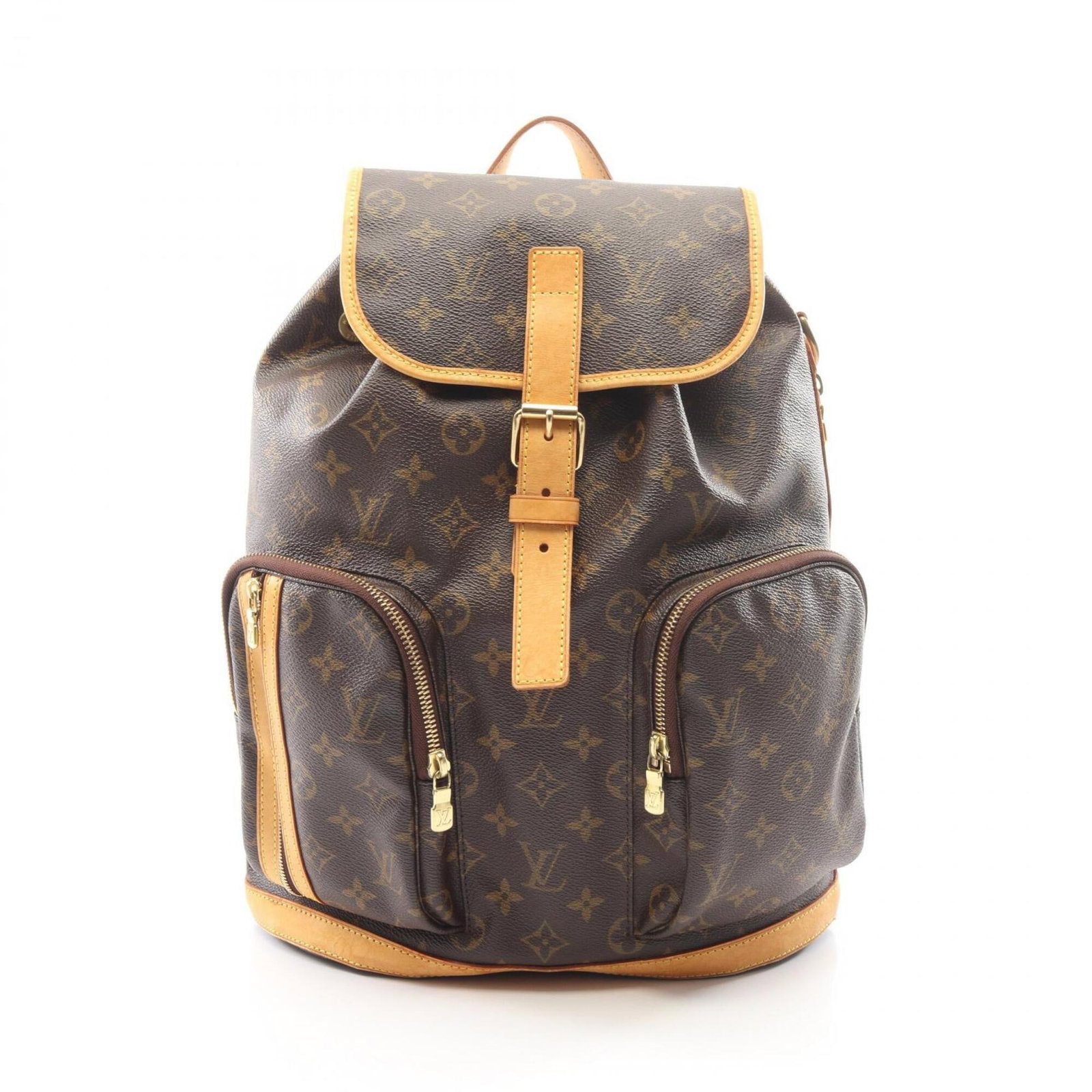 Vuitton Louis Monogram Backpack: Vuitton Louis Monogram Backpack Monogrammed in iconic brown, this Louis Vuitton Louis Monogram Backpack boasts a timeless design that exudes classic elegance. Measuring 38cm x 31cm x 12cm, its