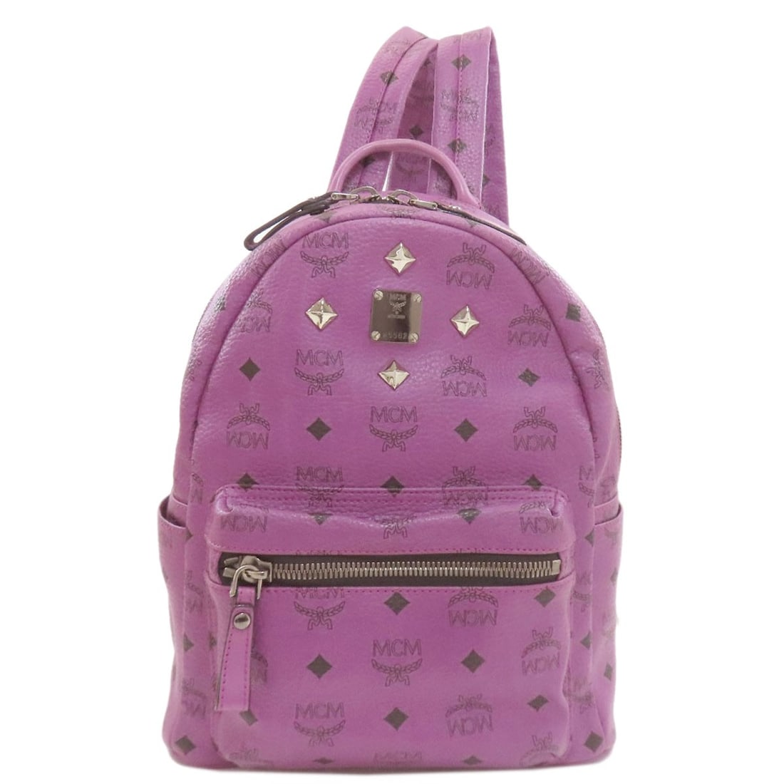 Mcm All-Over Pattern Studs Backpack ? Daypack Pvc