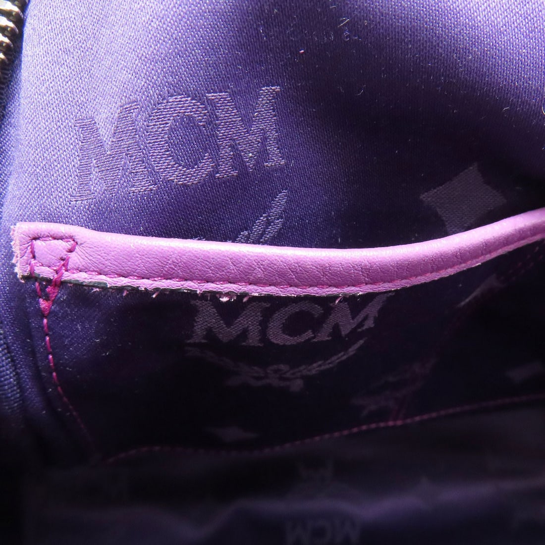 Mcm All-Over Pattern Studs Backpack ? Daypack Pvc - 8