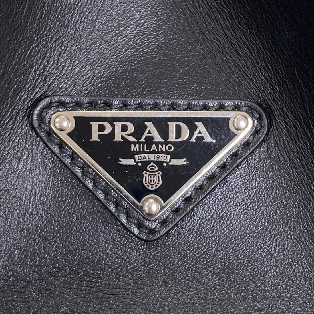 Calf Handbag Prada Logo - 8