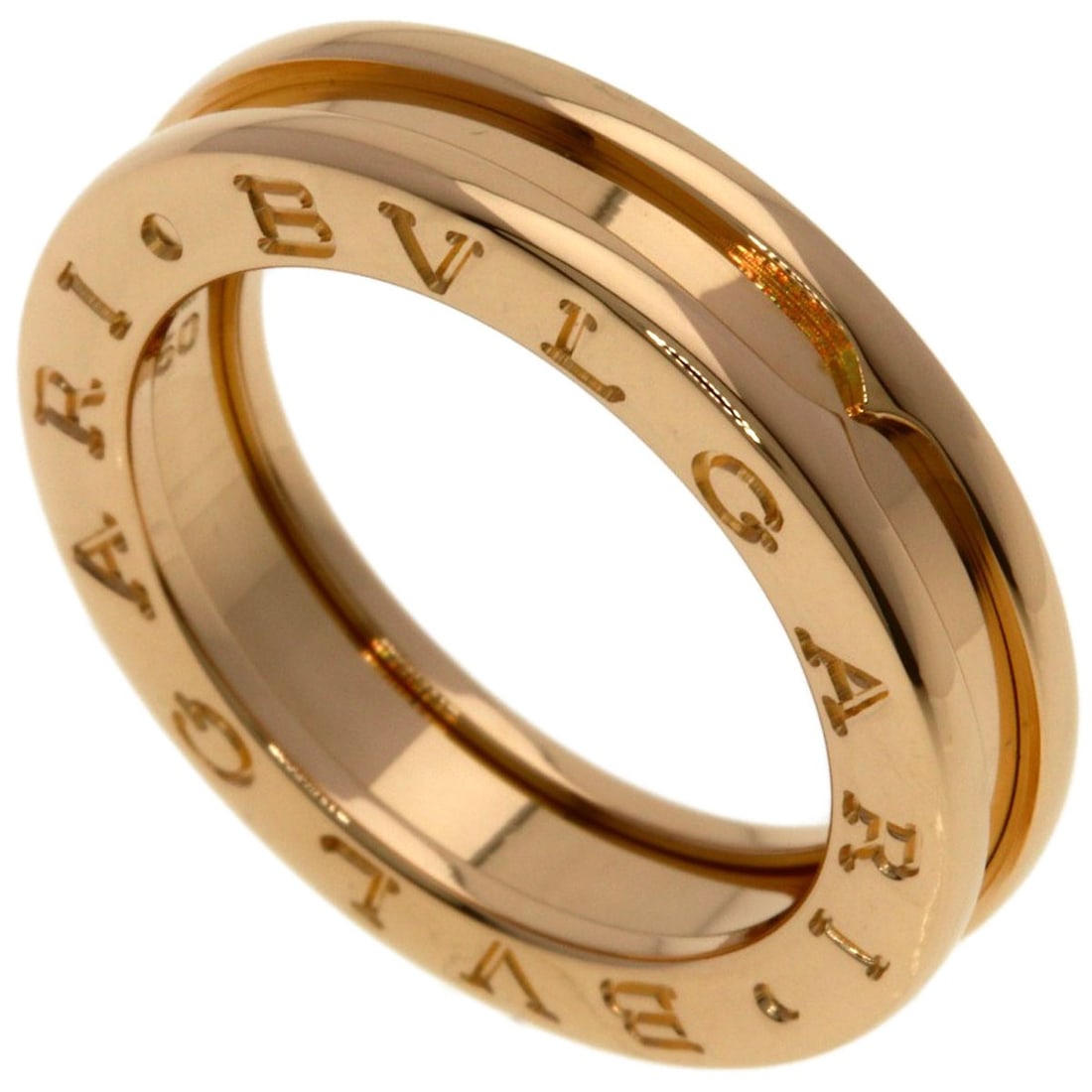 Bvlgari B.Zero1 1 Band #50 Ring K18 Pink Gold: Bvlgari B.Zero1 1 Band #50 Ring K18 Pink Gold BVLGARI's B.Zero1 1 Band #50 Ring showcases K18 Pink Gold craftsmanship, a rare and luxurious metal alloy. This 5.25 US ring size piece features a gold me