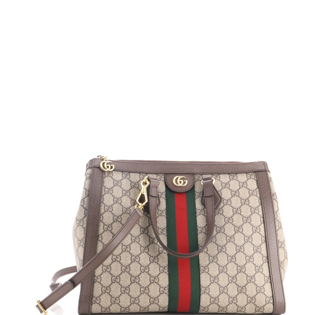 Gucci Medium Ophidia Top Tote GG Coated Canvas: Gucci Medium Ophidia Top Tote GG Coated Canvas Gucci Medium Ophidia Top Tote GG Coated Canvas - A stylish and practical medium-sized tote with a classic design, featuring a brown GG Coated Canvas exte
