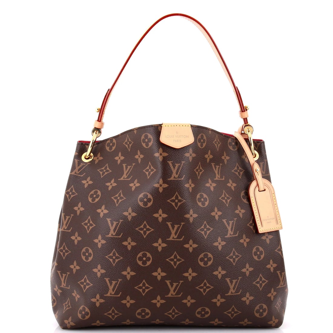 Monogram Canvas Handbag Louis Vuitton Graceful: Monogram Canvas Handbag Louis Vuitton Graceful Canvas Coated Louis Vuitton Hobo Handbag in Brown with Pink Interior and Gold Hardware. This stylish PM Monogram Canvas Graceful handbag features a class