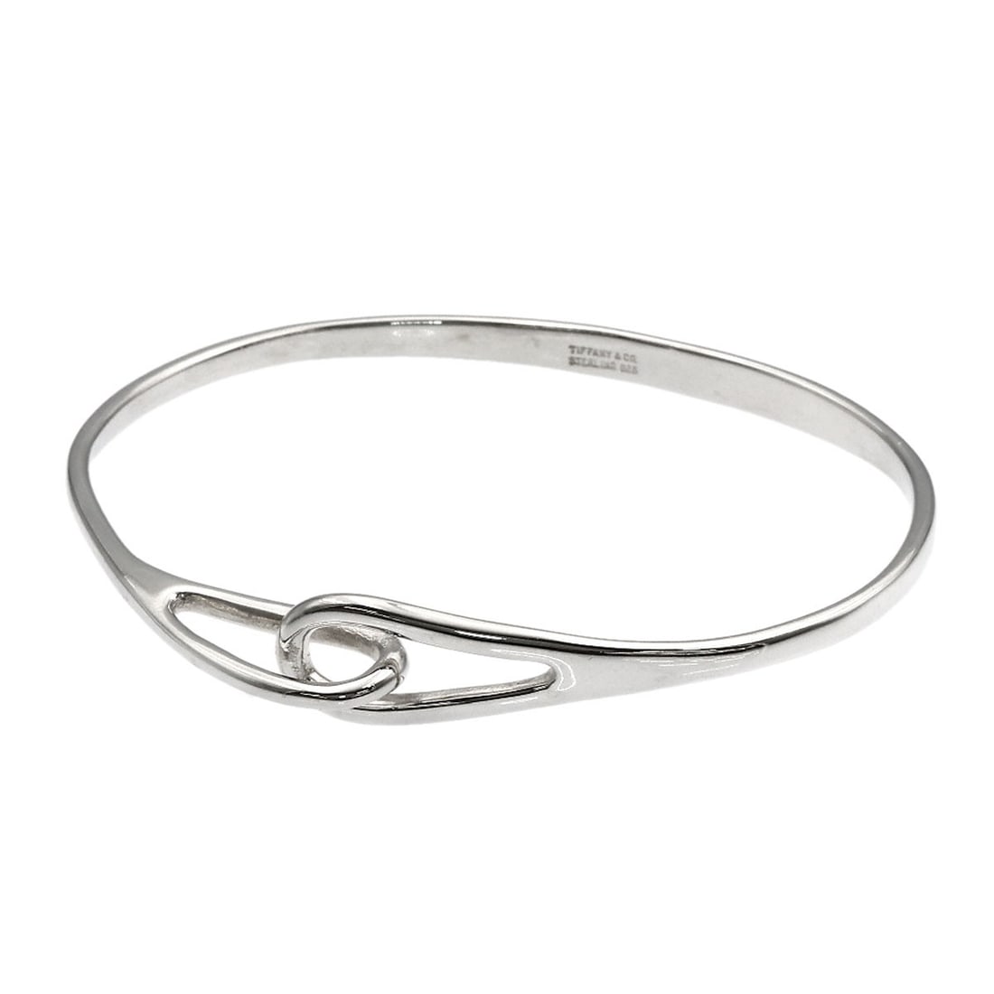 Tiffany Co Double Loop Silver Bracelet: Tiffany Co Double Loop Silver Bracelet Tiffany Co Double Loop Silver Bracelet is a sleek and modern design featuring a silver metal construction with a silver exterior color. This stylish bracelet boa