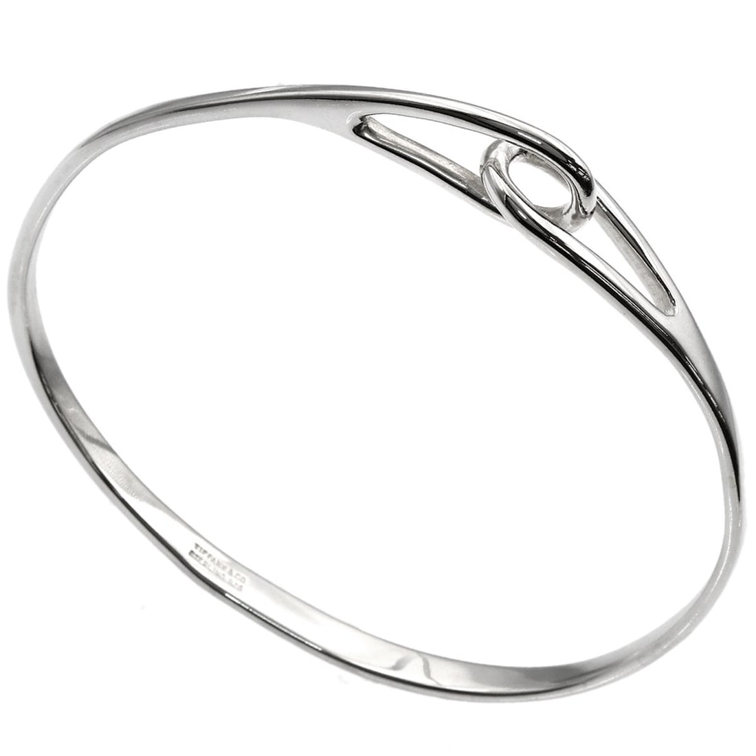 Tiffany Co Double Loop Silver Bracelet - 2