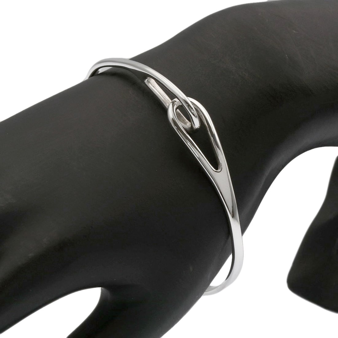 Tiffany Co Double Loop Silver Bracelet - 5