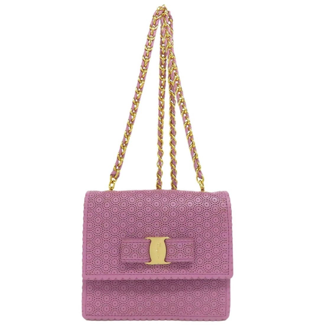Ferragamo Leather Shoulder Bag Vara Ribbon Salvatore: Ferragamo Leather Shoulder Bag Vara Ribbon Salvatore Purple leather shoulder bag with a Vara ribbon detail, a classic design from Salvatore Ferragamo. This stylish bag features a rich, luxurious