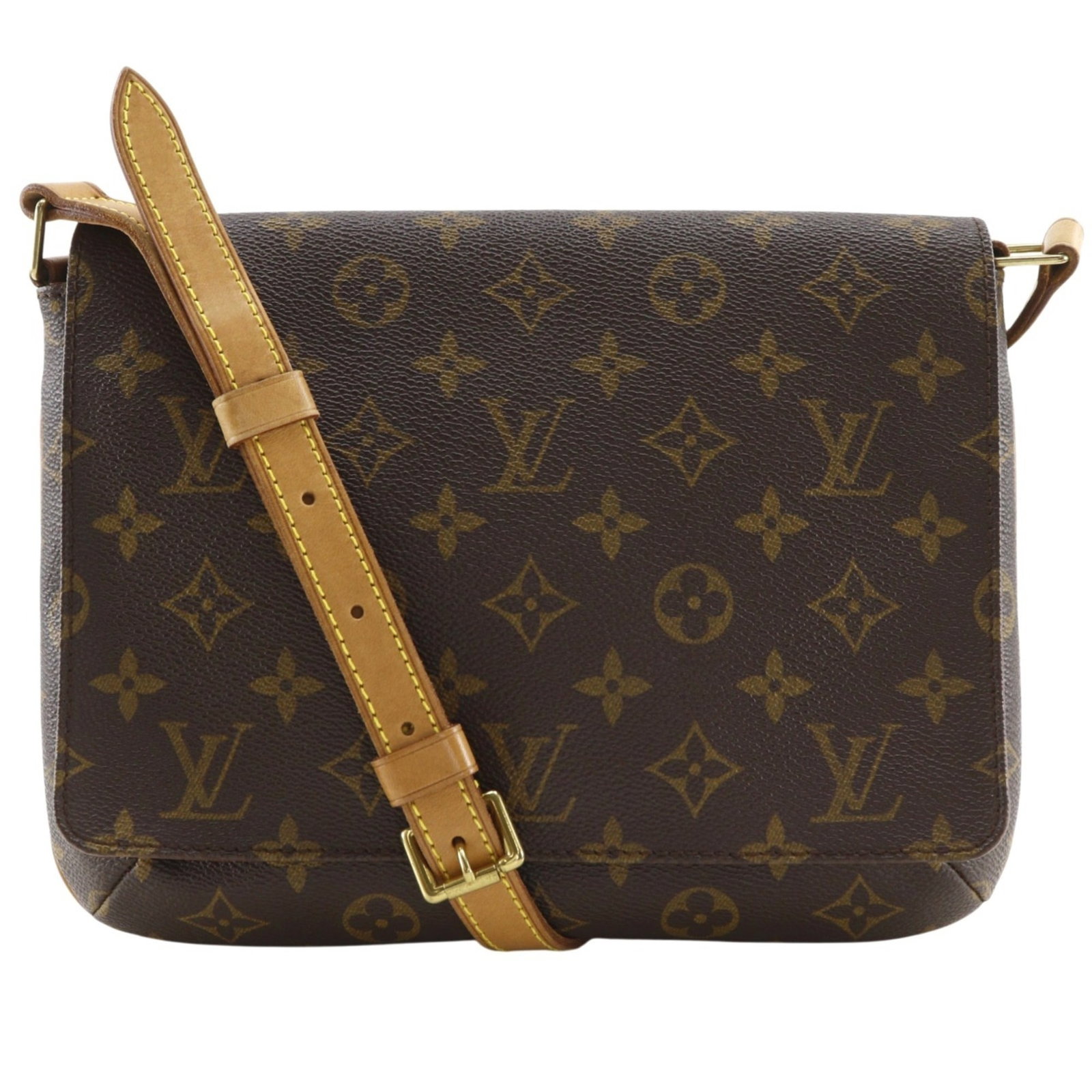 Shoulder Bag Monogram Louis Vuitton: Shoulder Bag Monogram Louis Vuitton The M51257 Louis Vuitton shoulder bag boasts a classic design with a timeless monogram pattern in rich brown. Its spacious interior and adjustable strap drop make